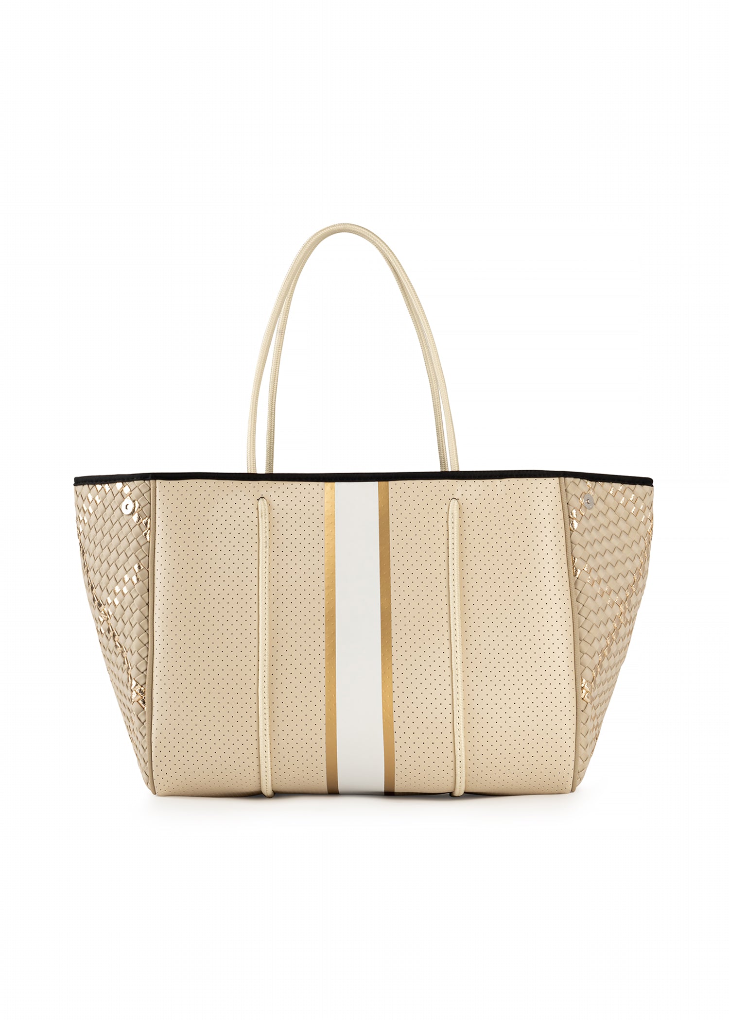 Greyson Dune Woven Neoprene Tote with Monogram