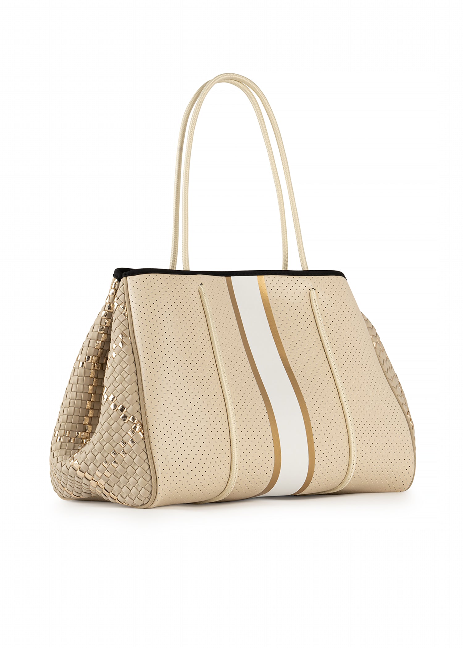 Greyson Dune Woven Neoprene Tote with Monogram