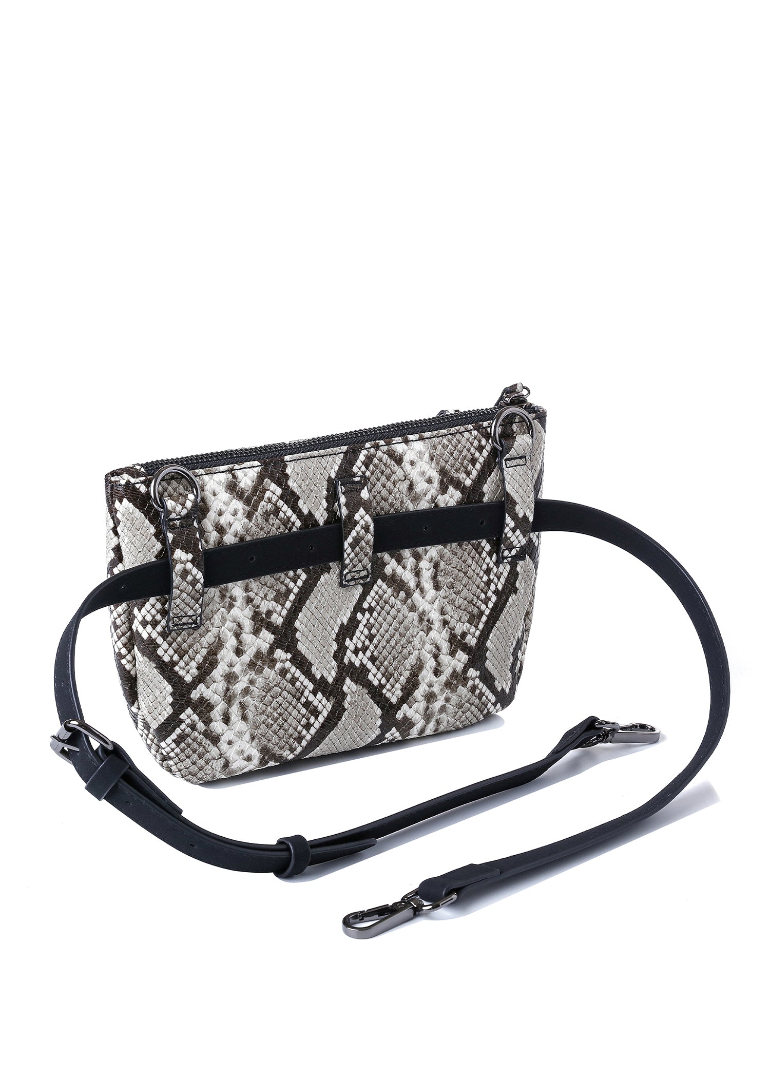 Devon Natural Python Convertible Crossbody