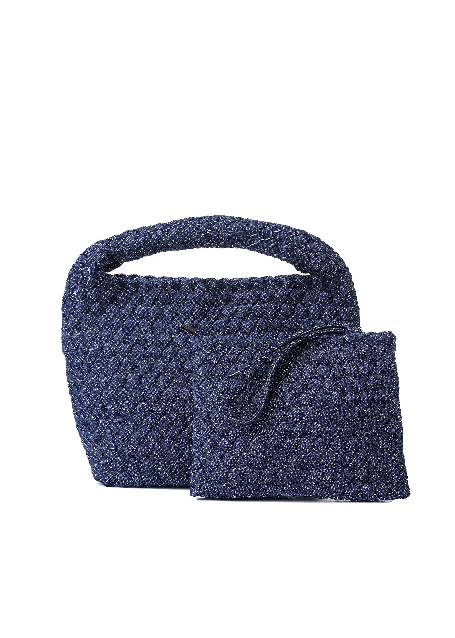 Shelly Indigo Woven Bucket Bag PRE-ORDER SHIPS 10/15