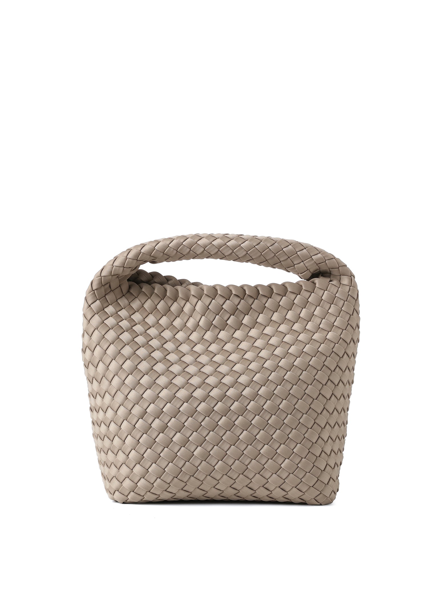 Shelly Taupe Woven Bucket Bag