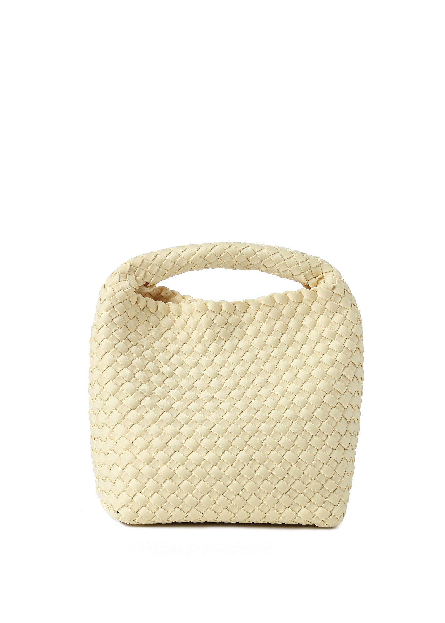 Shelly Butter Woven Bucket Bag