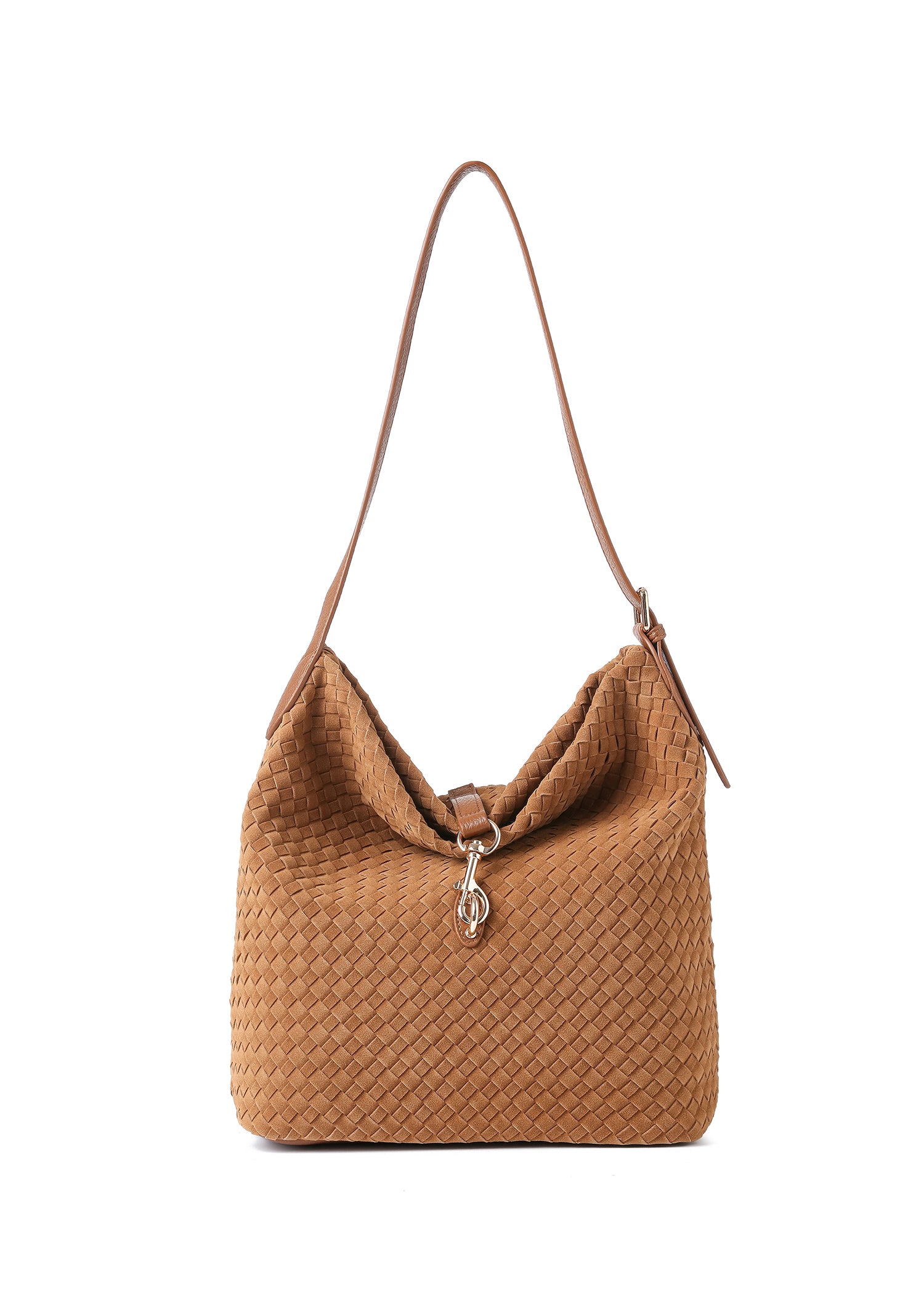 Sandy Woven Saddle Shoulder Bag