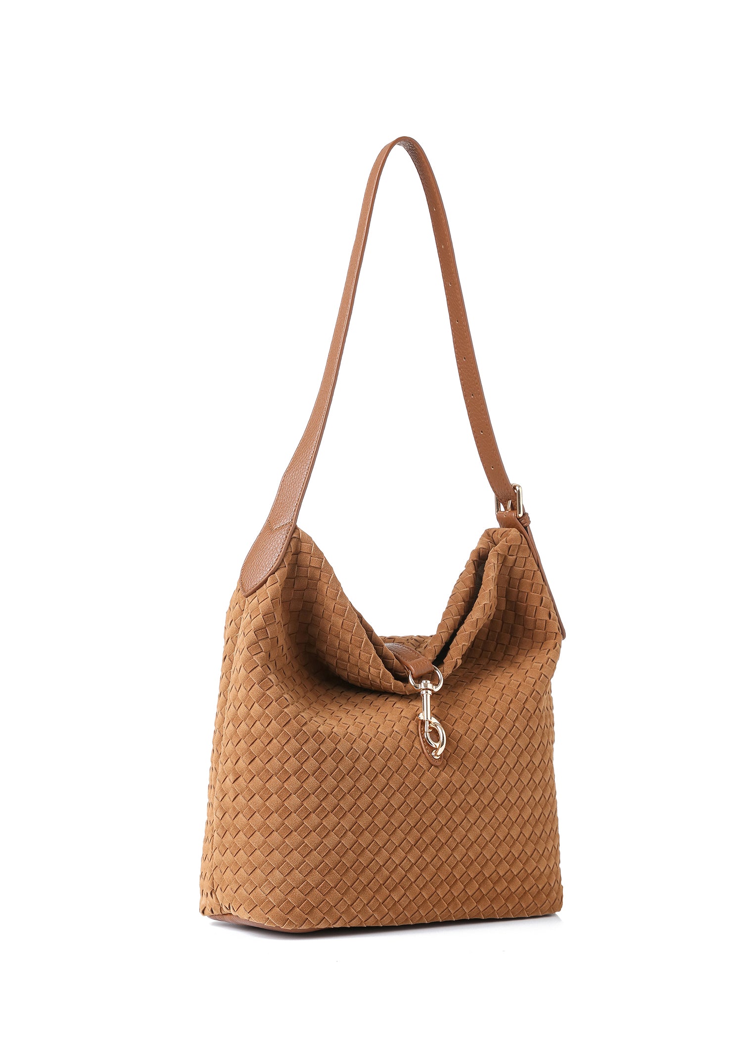 Sandy Woven Saddle Shoulder Bag