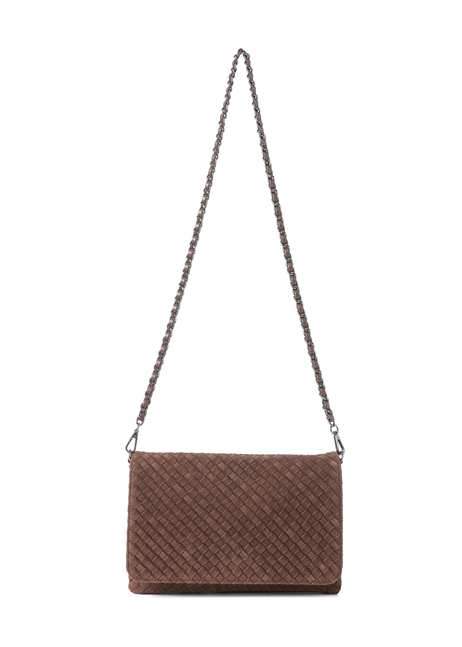 Lexi Woven Chocolate Crossbody PRE-ORDER SHIP 12/1