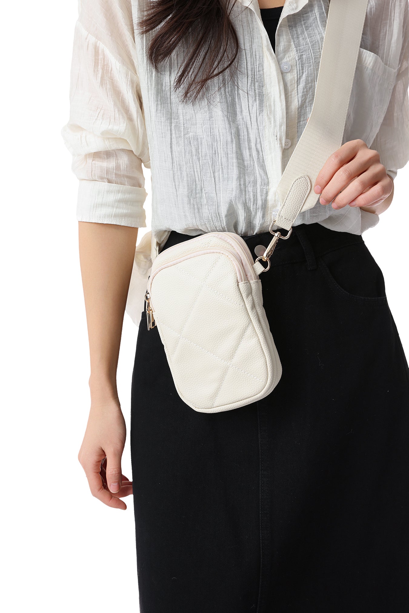 Atlas Vanilla Cargo Phone Crossbody - FINAL SALE