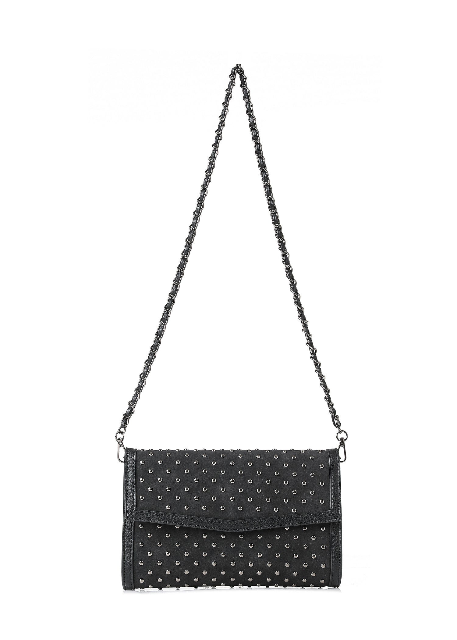 Beth Black Studded Clutch PRE-ORDER SHIPS 9/15