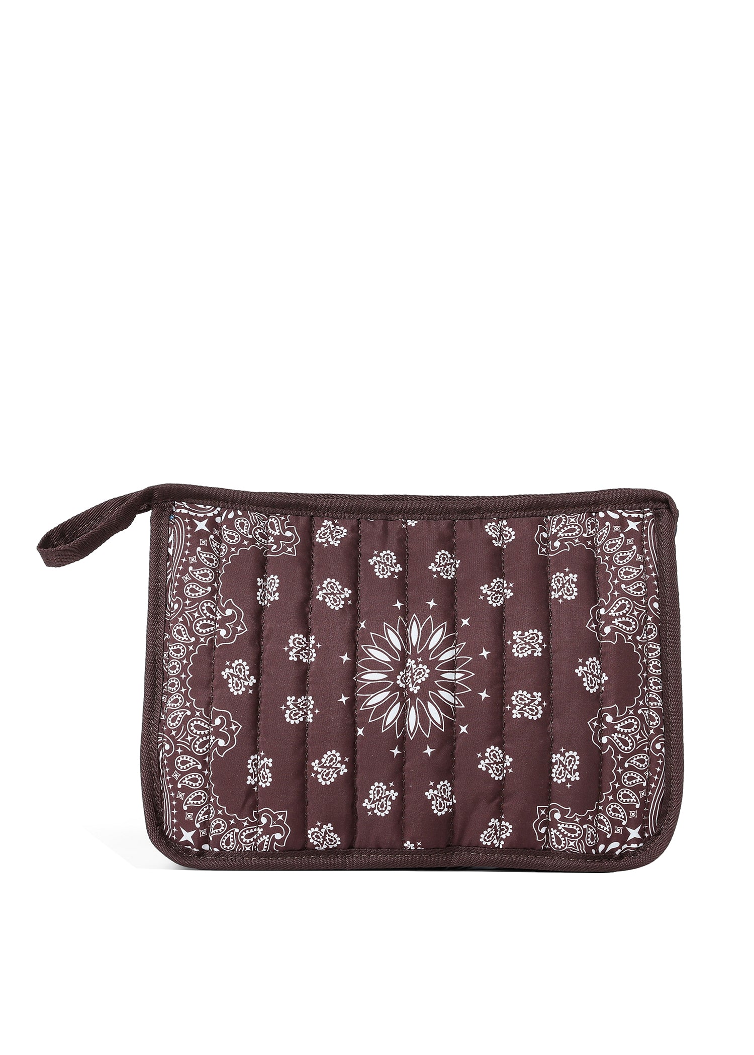Beau Brown Bandana Pouch with Monogram