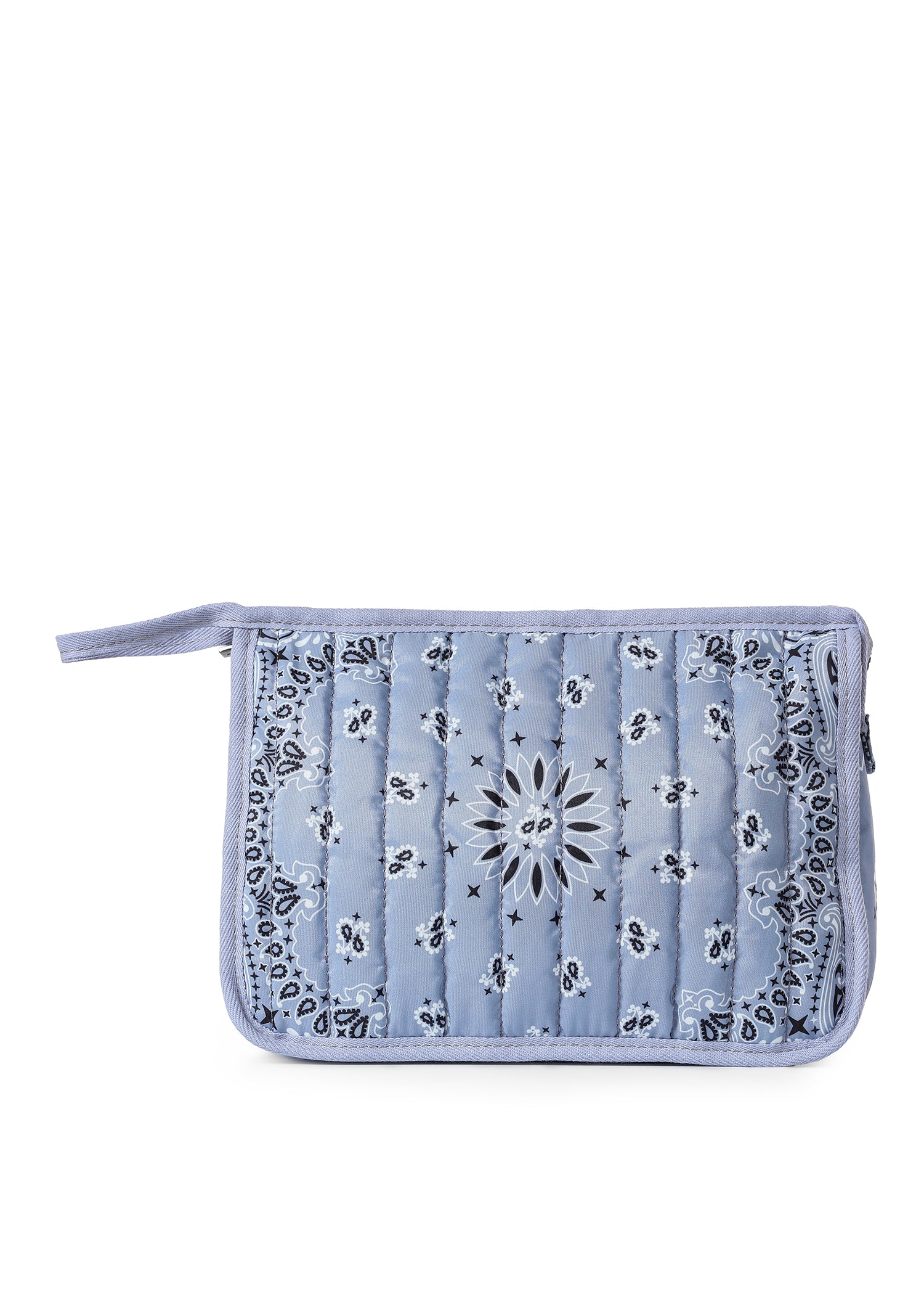 Beau Light Blue Bandana Pouch with Monogram