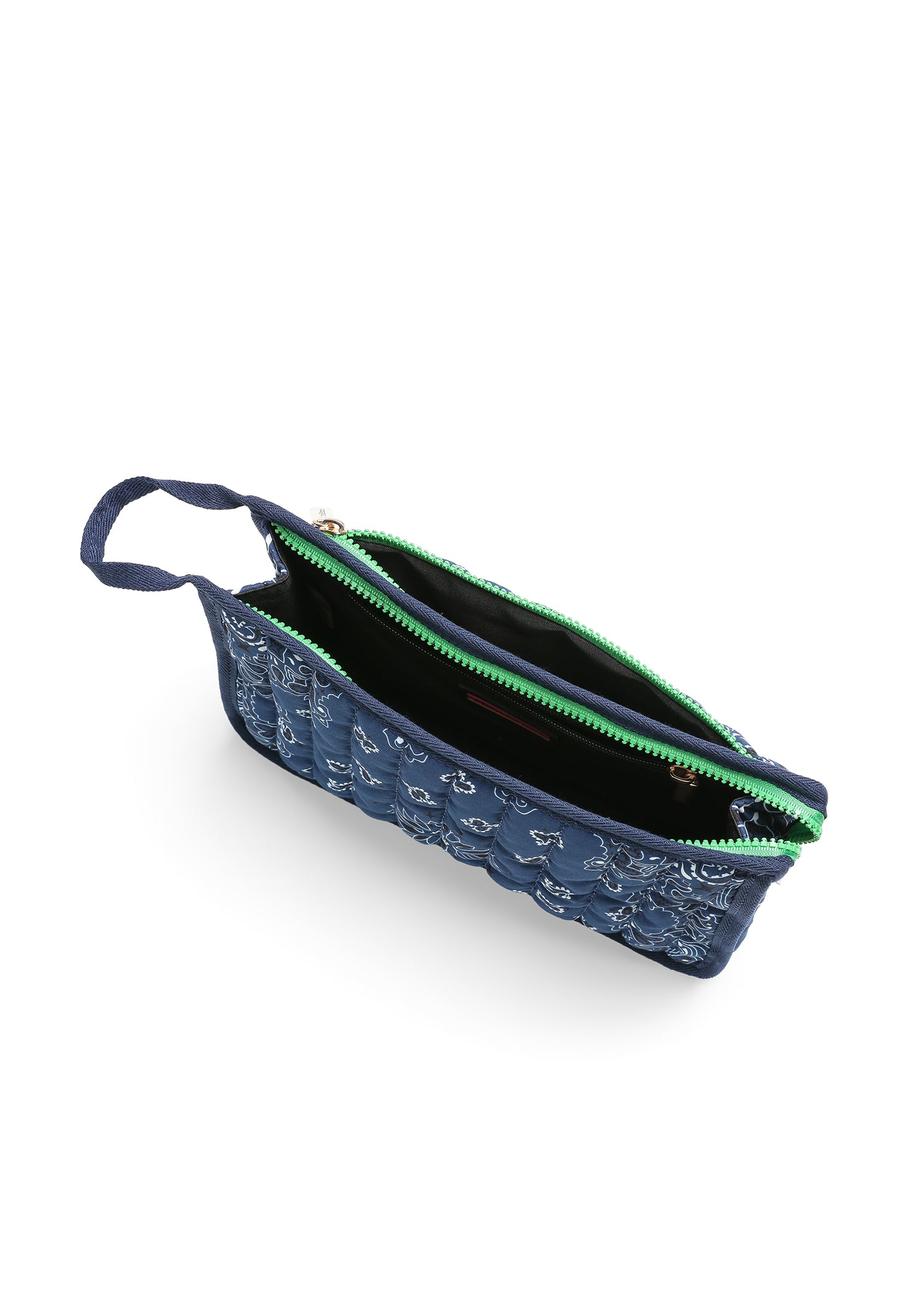 Beau Navy Bandana Pouch with Monogram