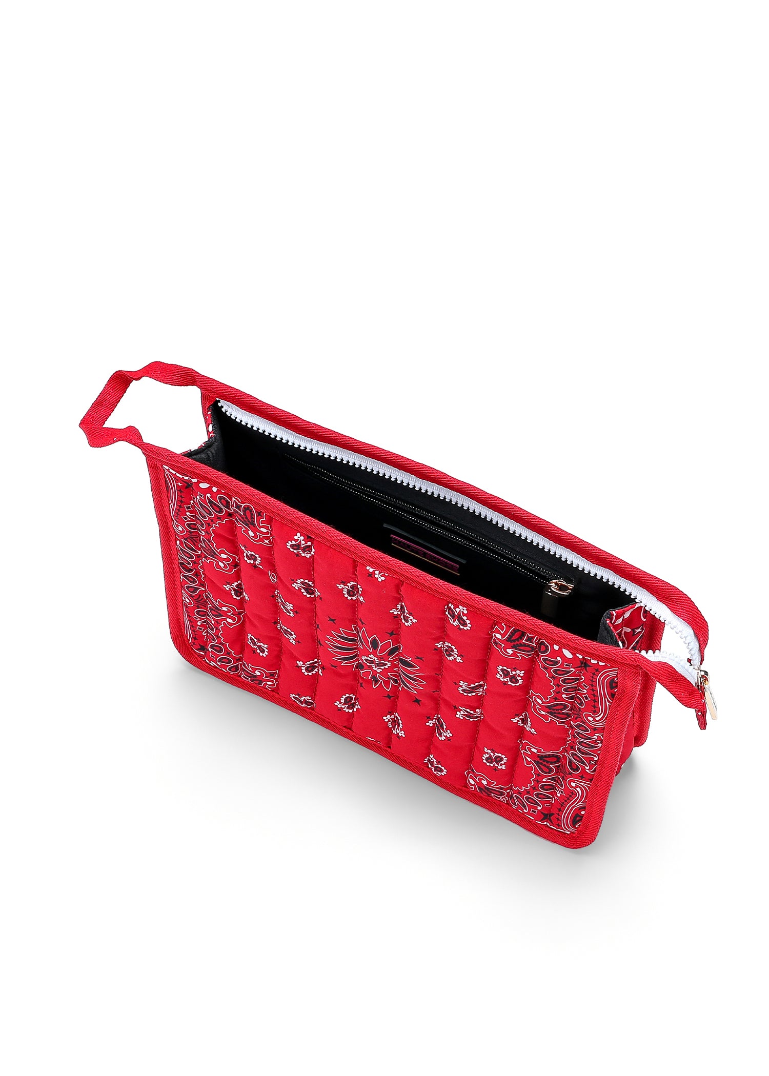 Beau Red/White Bandana Pouch