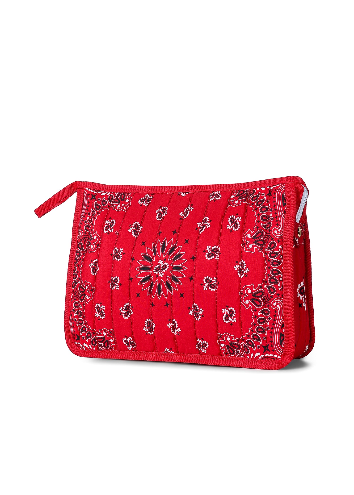 Beau Red/White Bandana Pouch