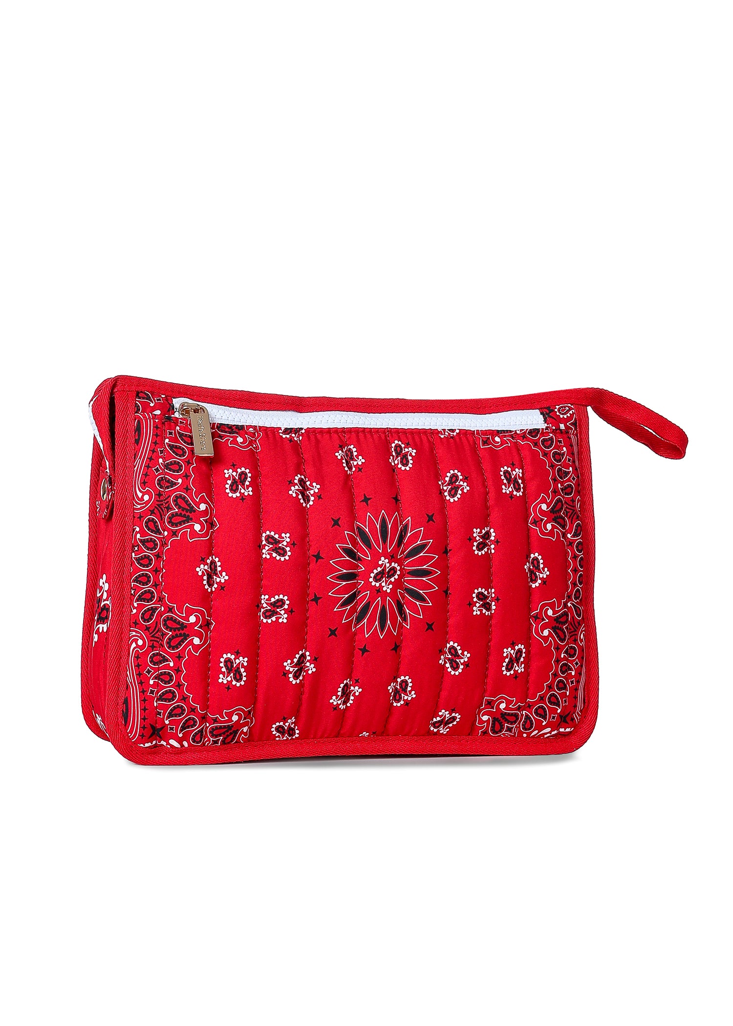 Beau Red/White Bandana Pouch