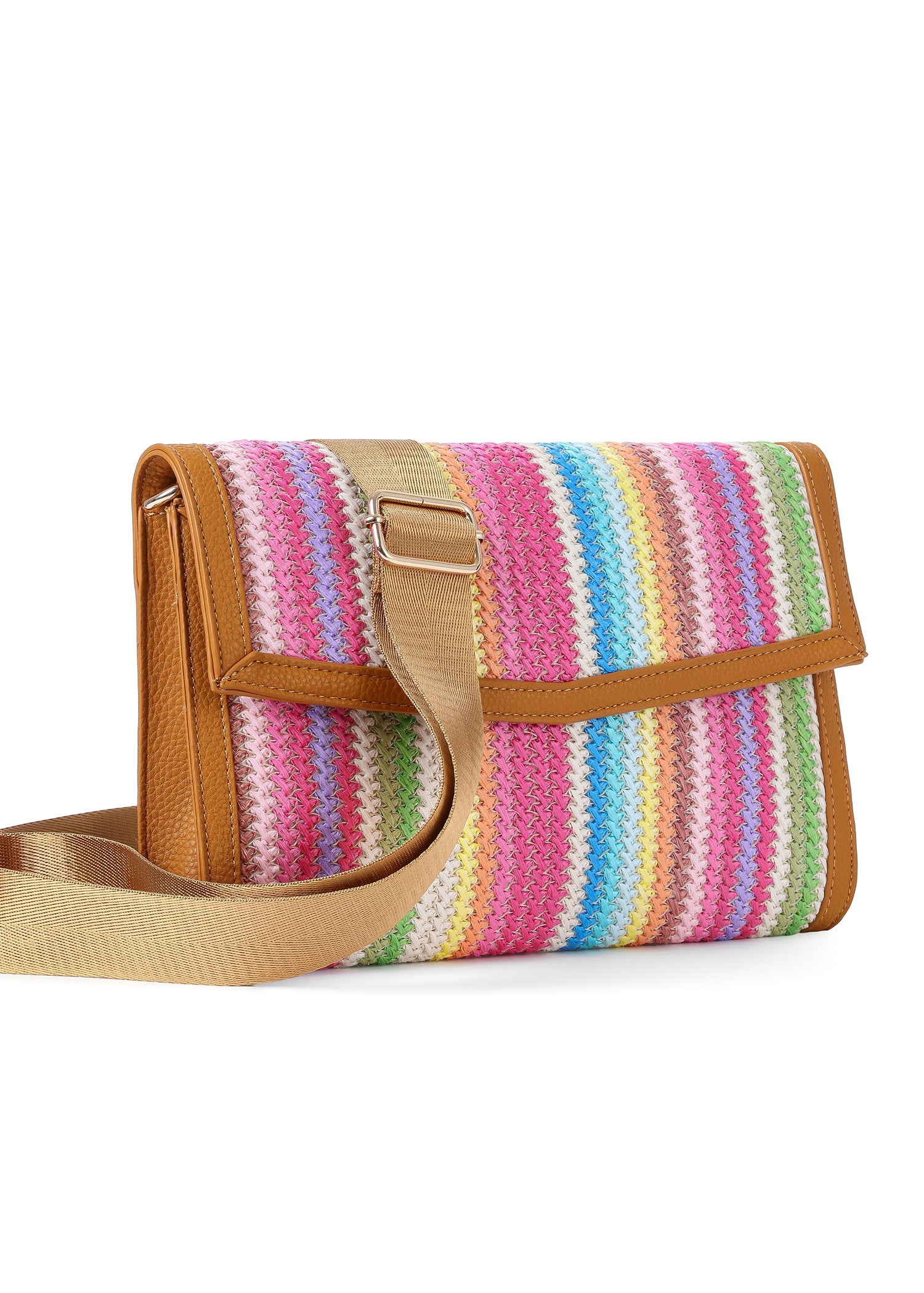 Beth Paradise Raffia Clutch