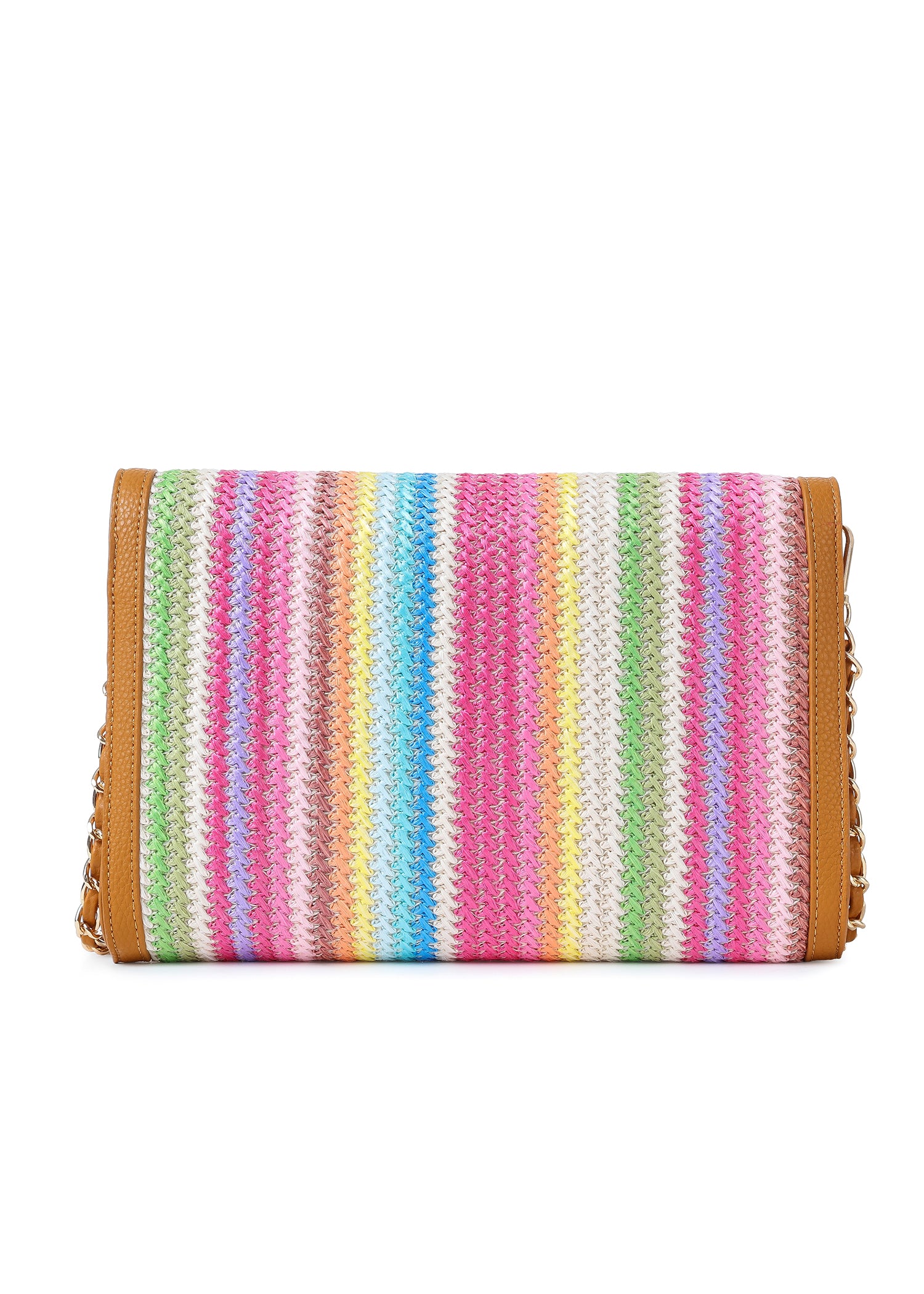 Beth Paradise Raffia Clutch