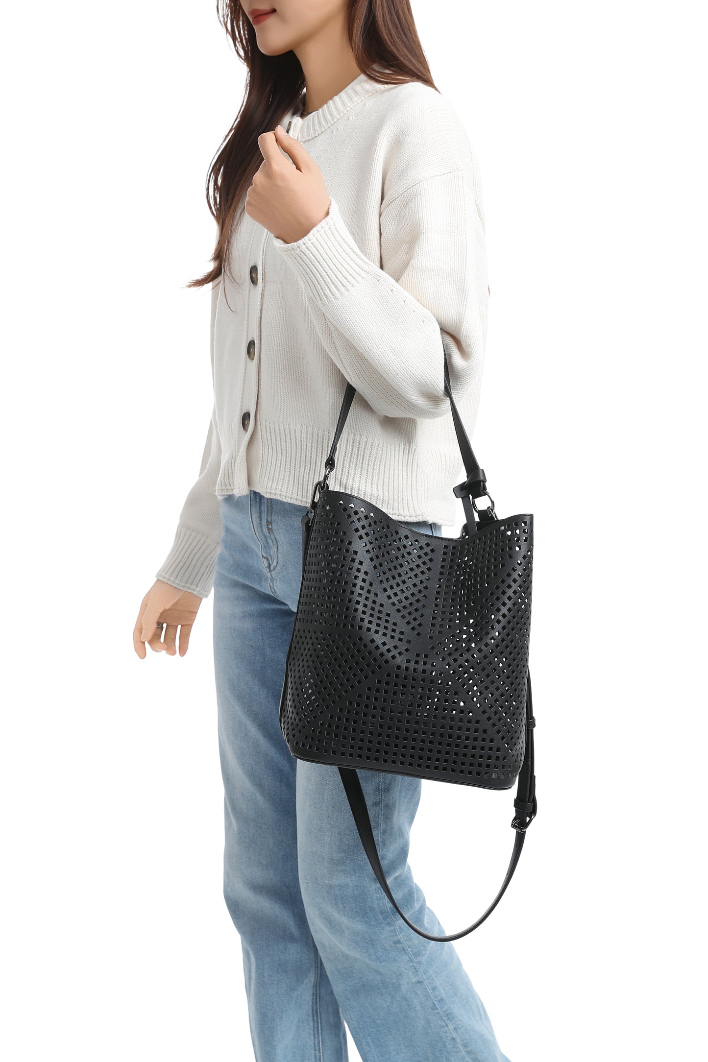 Celine Black Bucket Bag