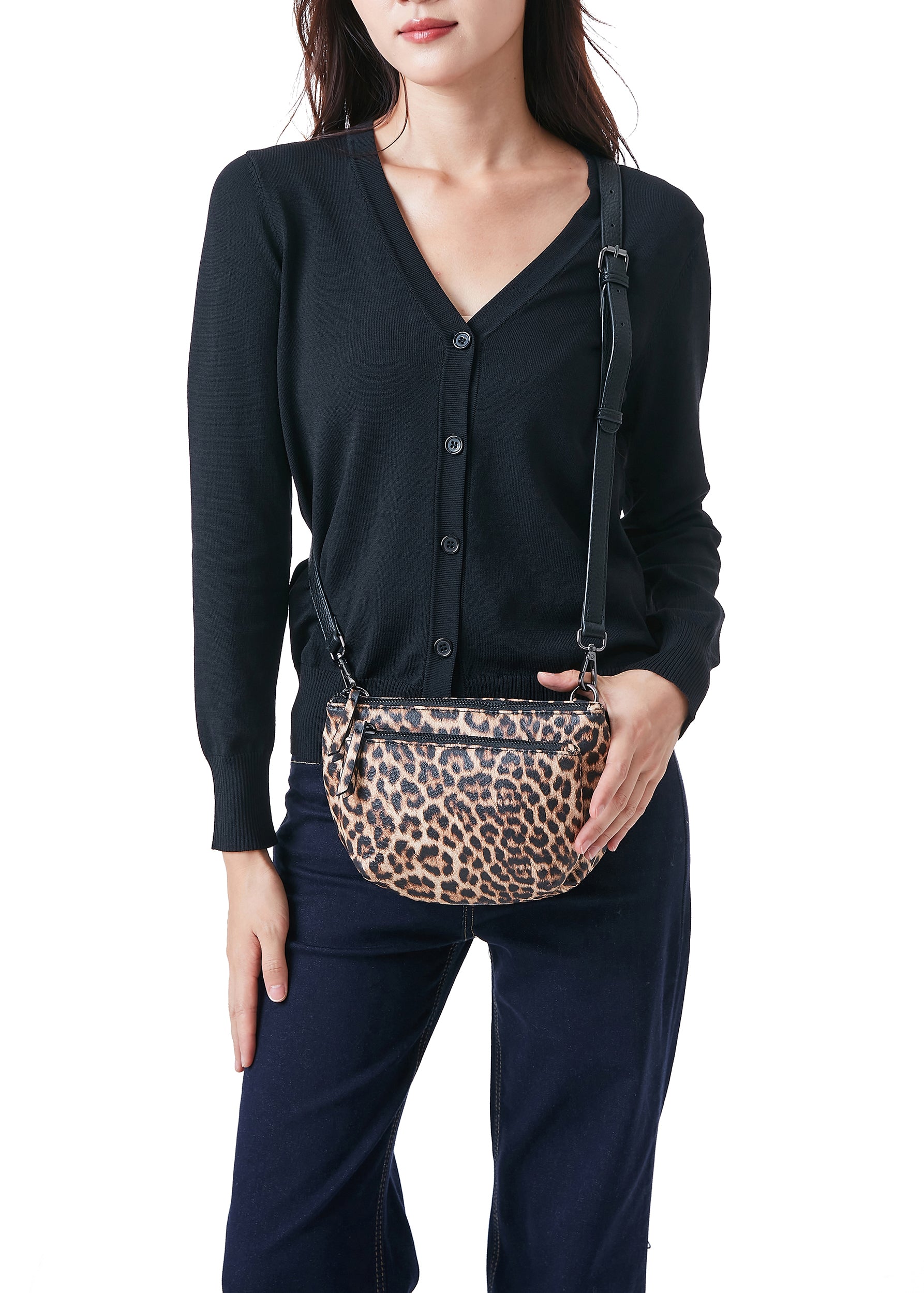 Devon Cheetah Convertible Crossbody