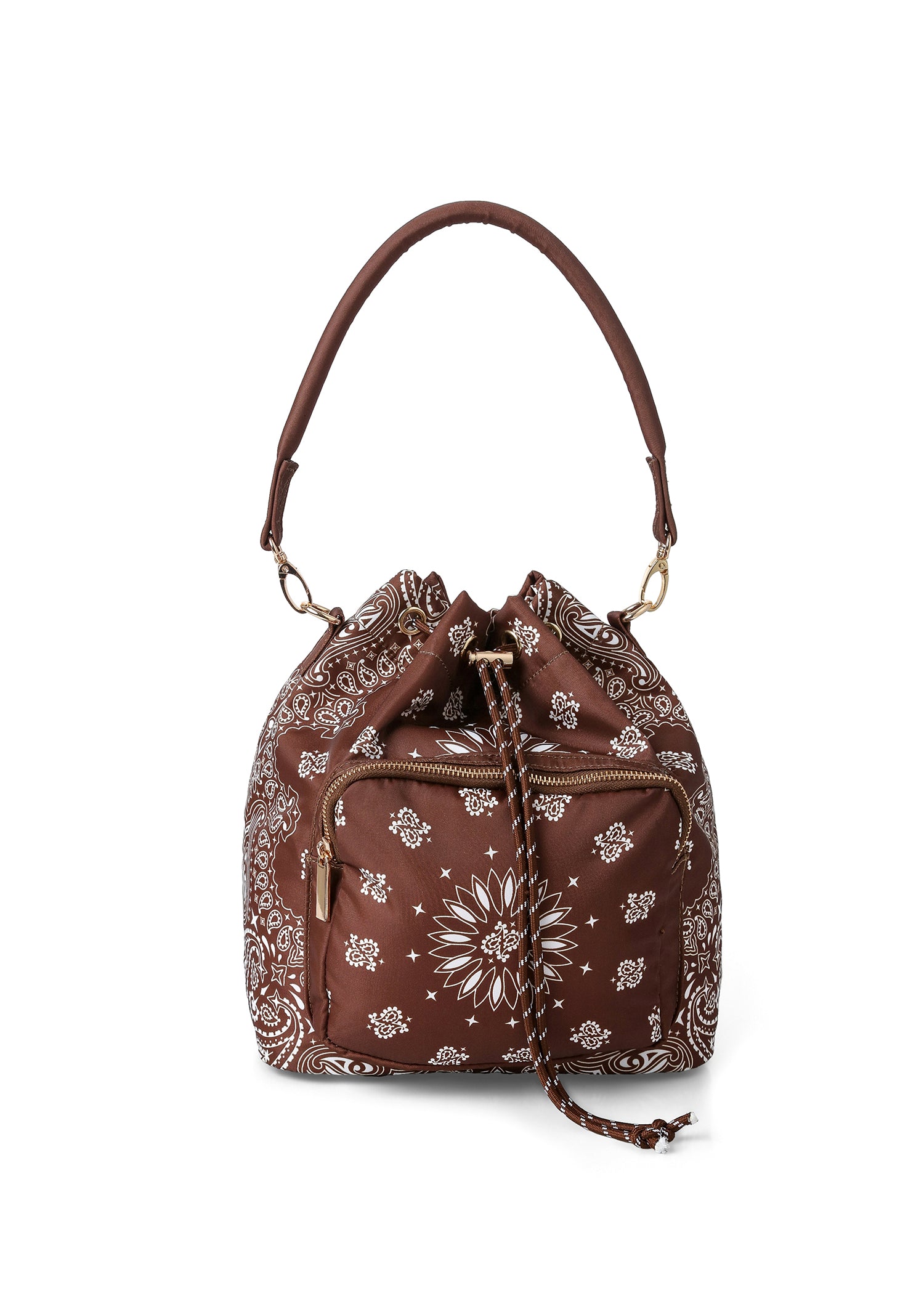 Harley Walnut Bandana Bucket Bag