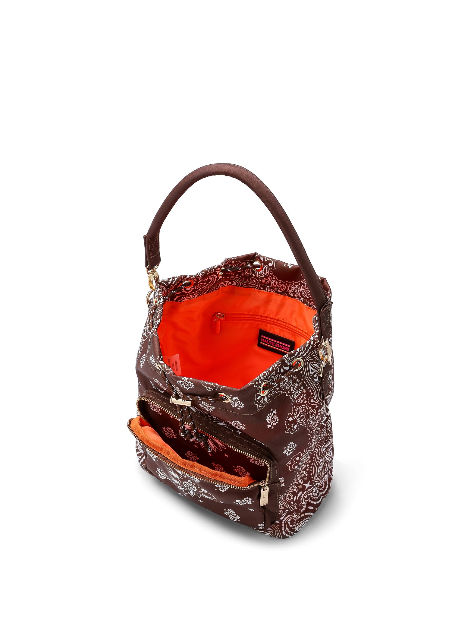 Harley Walnut Bandana Bucket Bag