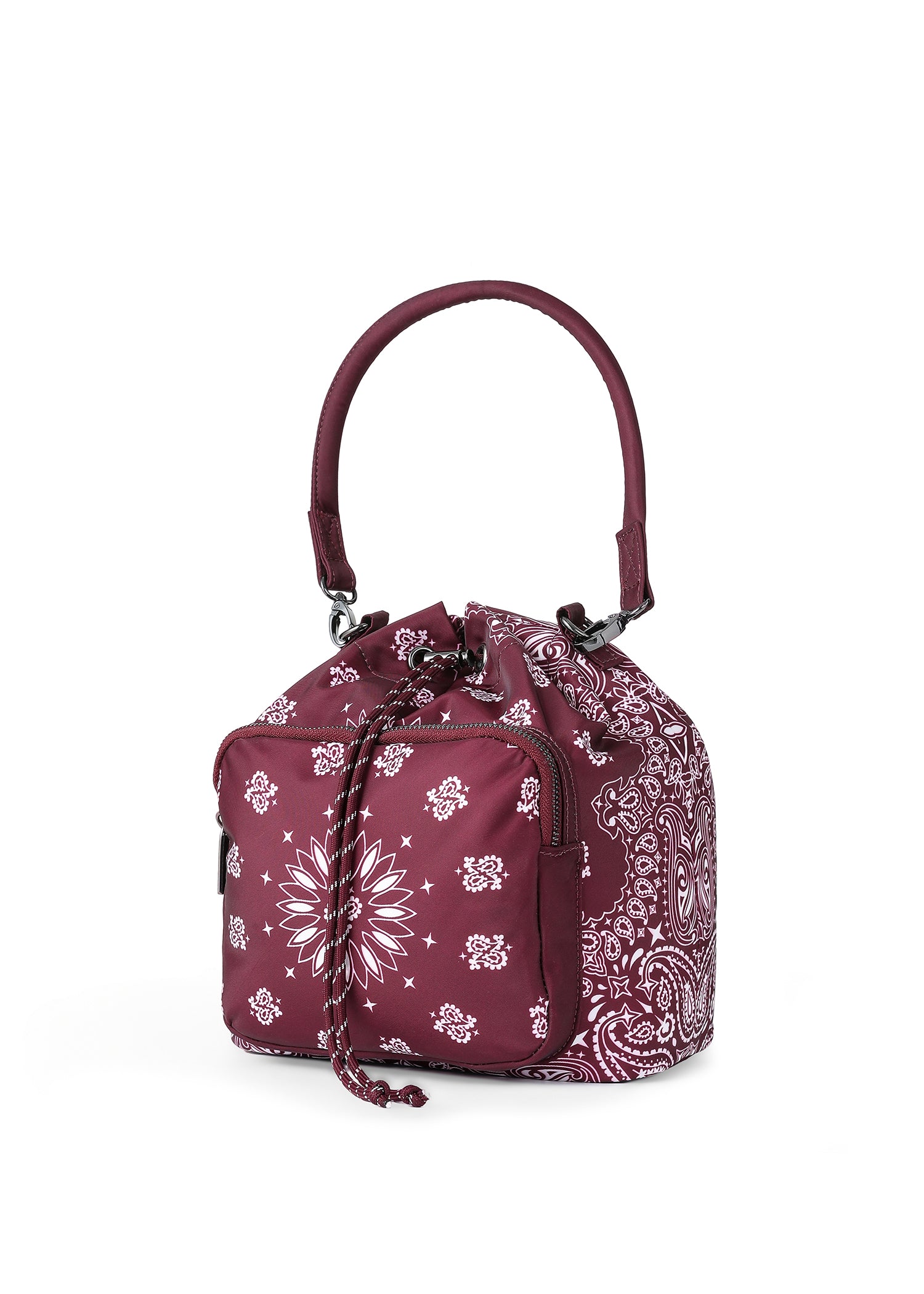 Harley Burgundy Bandana Bucket Bag