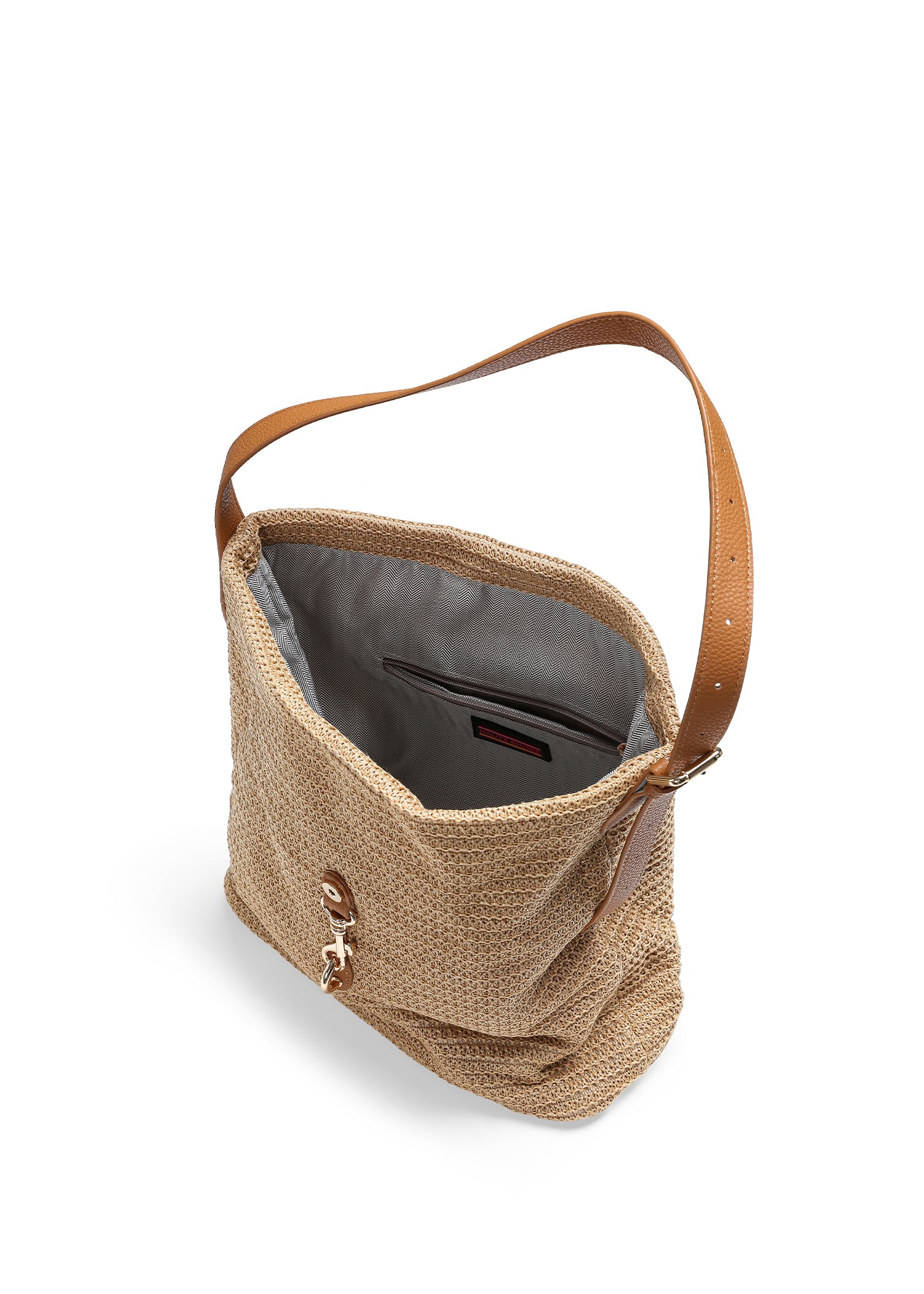 Sandy Capri Raffia Shoulder Bag