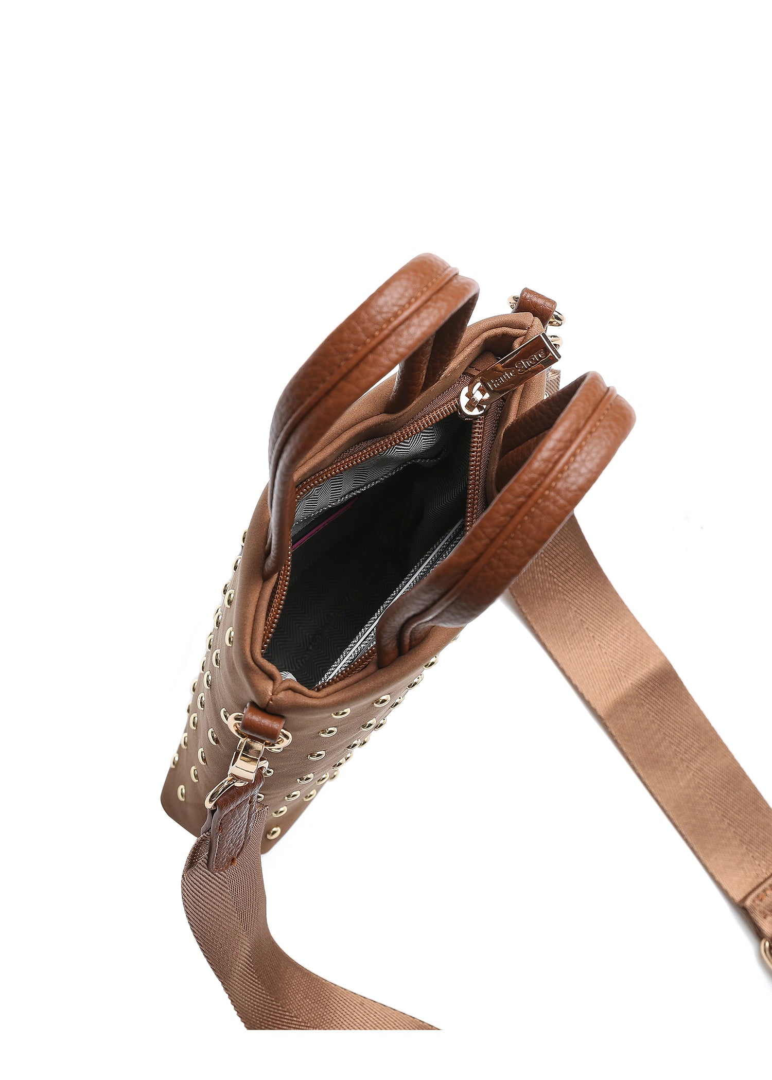 Mila Saddle Studded Suede Phone Crossbody Bag PRE-ORDER SHIPS 9/15