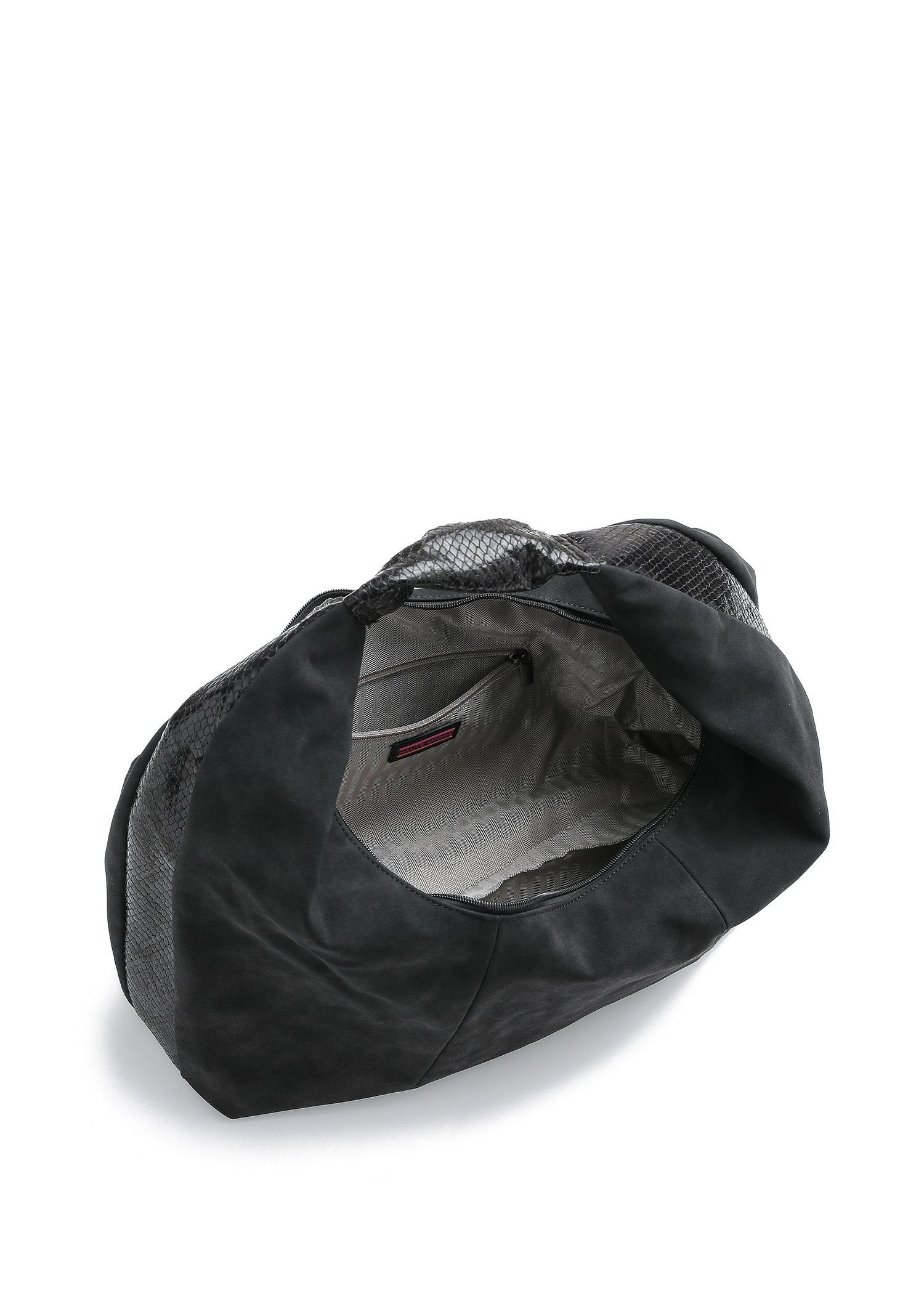 Black Suede Hobo Bag - FINAL SALE