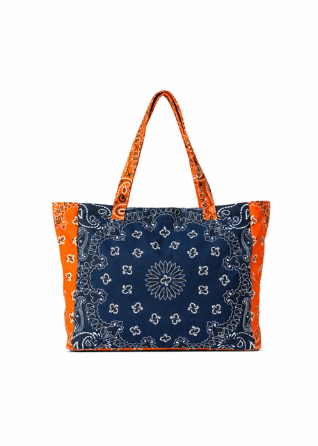 Bailey Navy/Orange Bandana Tote
