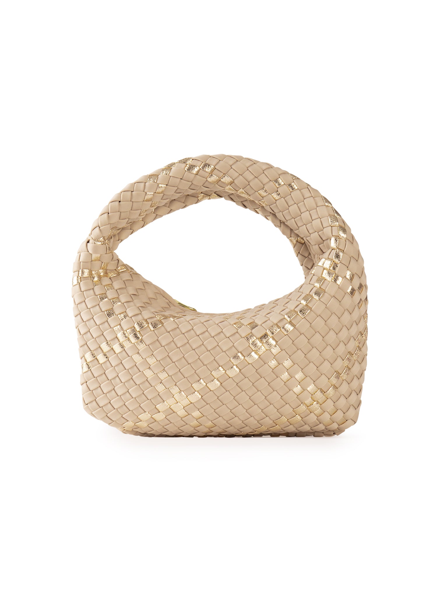 Carrie Buff Mini Woven Hobo - FINAL SALE