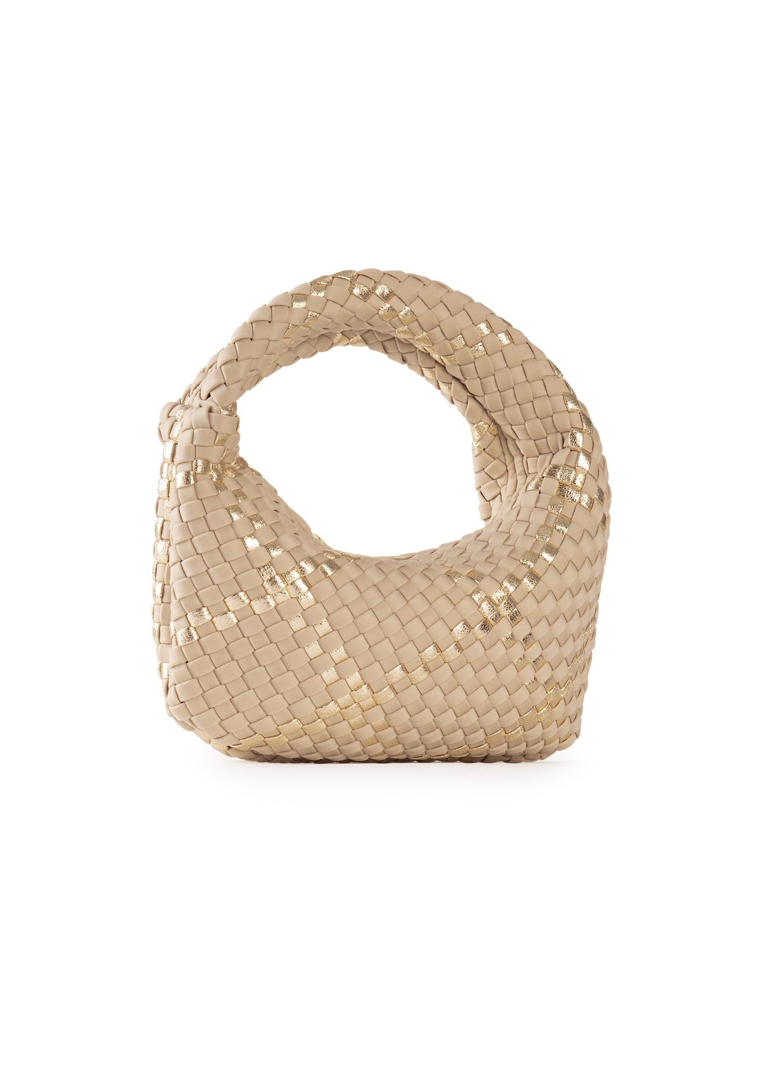 Carrie Buff Mini Woven Hobo - FINAL SALE