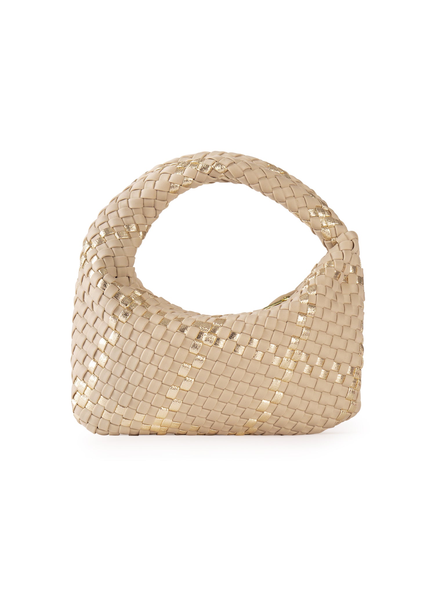 Carrie Buff Mini Woven Hobo - FINAL SALE