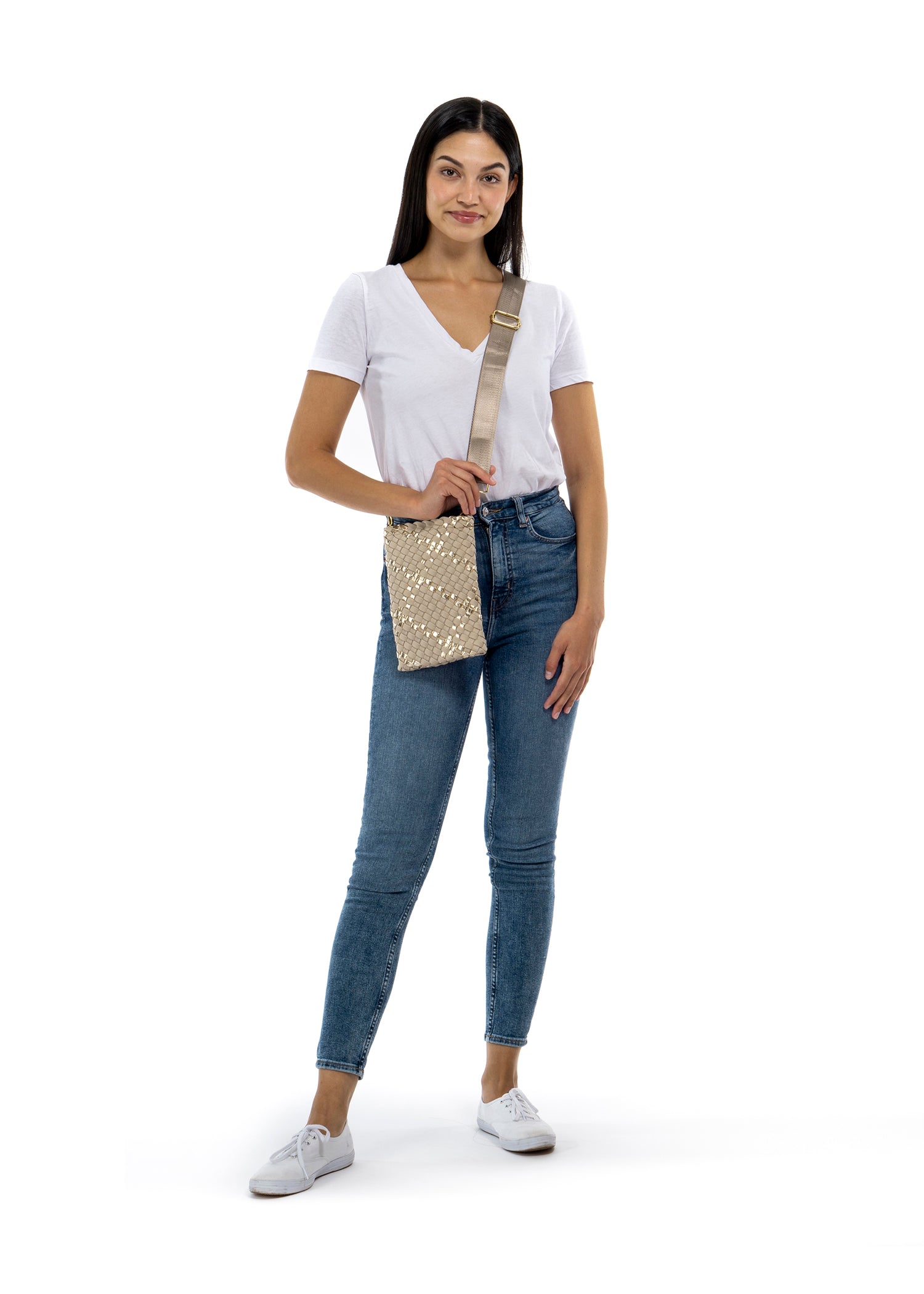 Shay Buff Woven Phone Bag - FINAL SALE