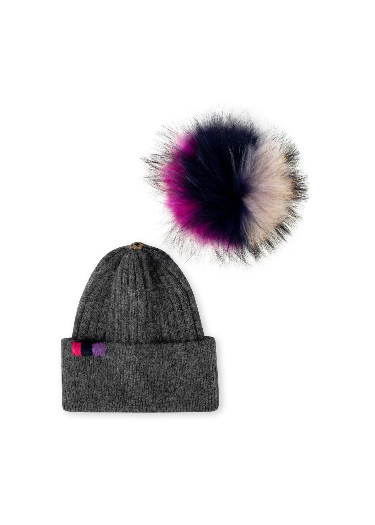 Woodstock Charcoal/ Pink Magenta Purple - FINAL SALE