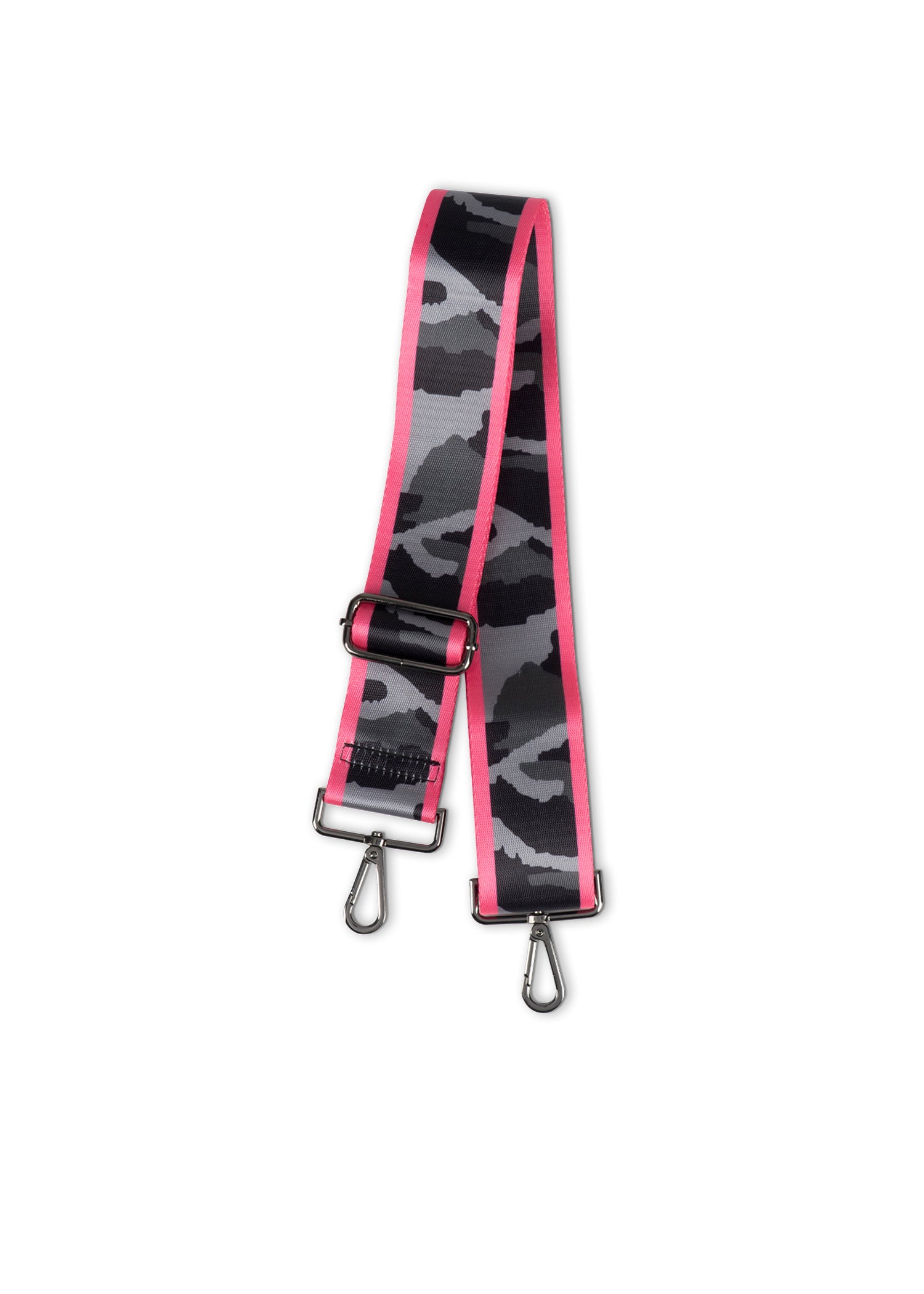 gray camo/hot pink stripe handbag strap ships 4/15