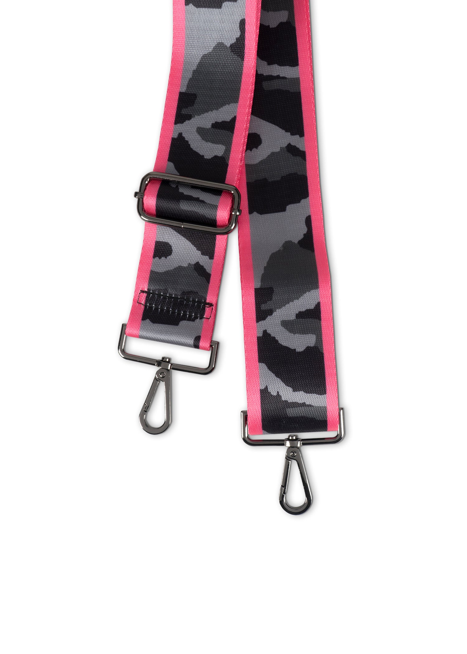 gray camo/hot pink stripe handbag strap ships 4/15