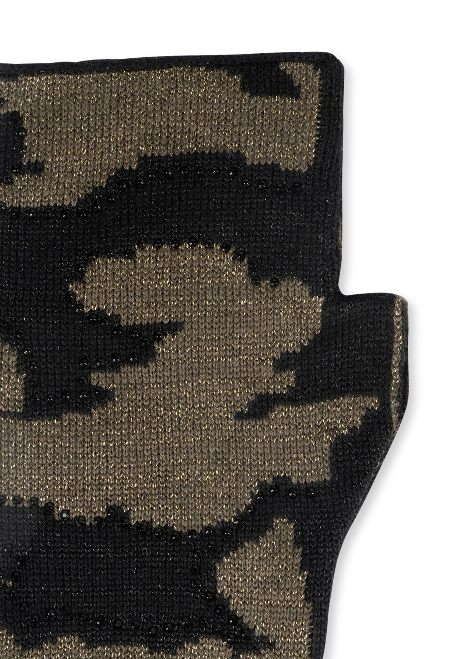 colorado black/army camo fingerless gloves