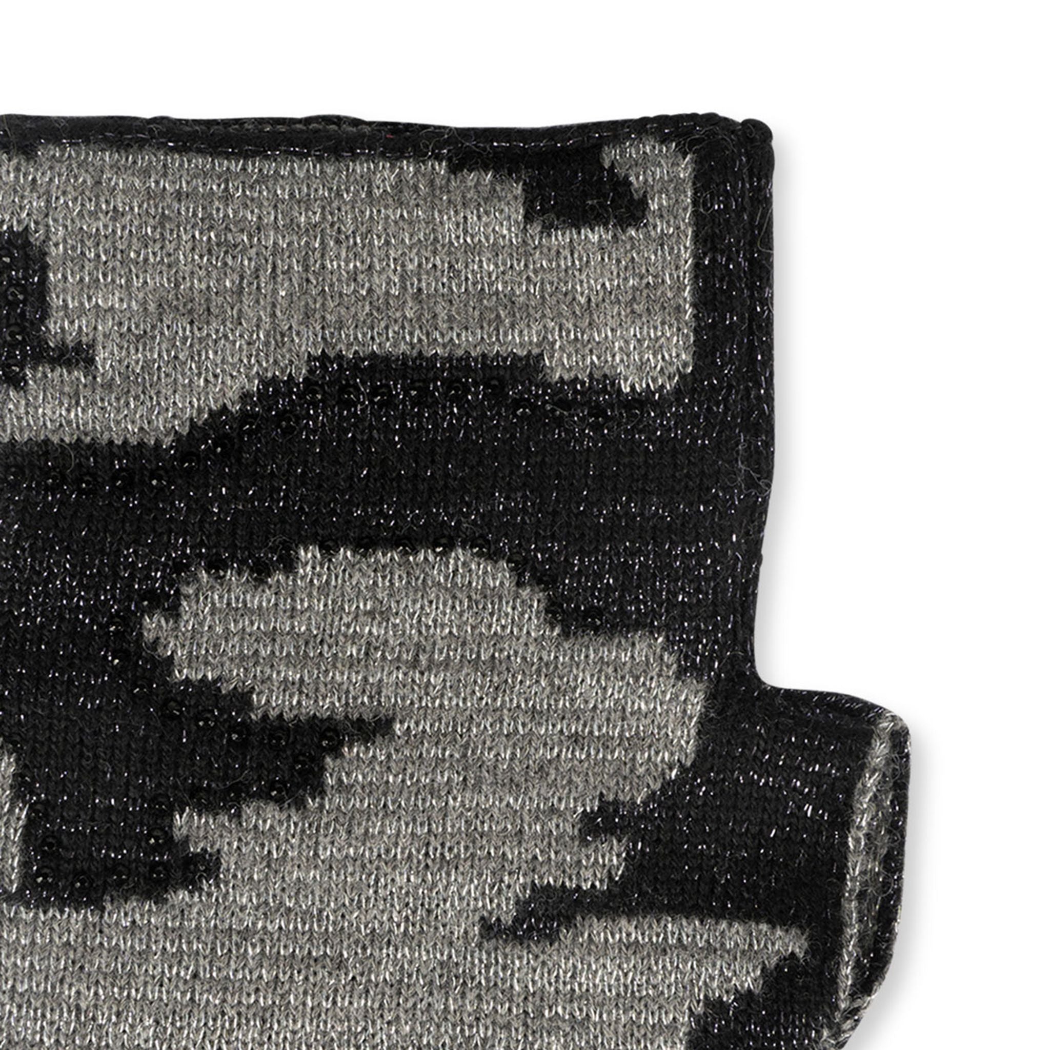colorado black/gray camo fingerless gloves