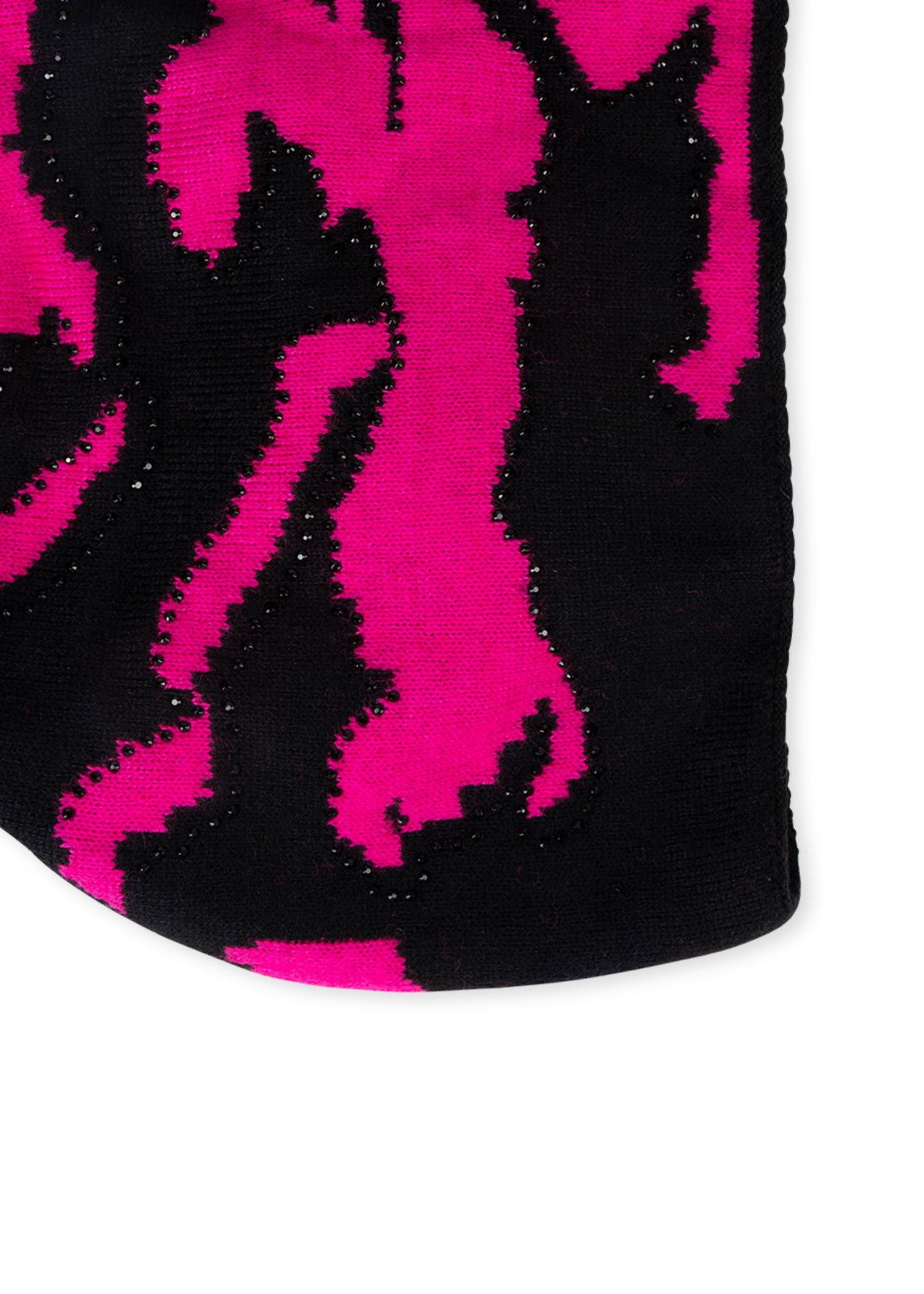 colorado black/hot pink camo beanie