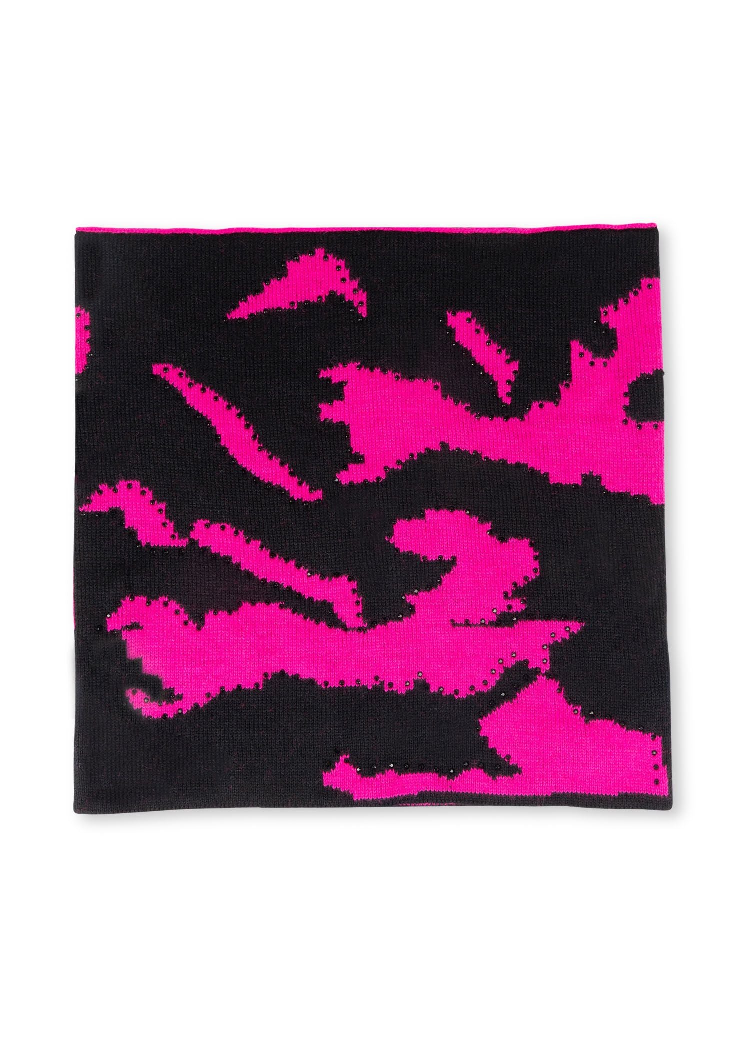 colorado black/hot pink camo neck warmer