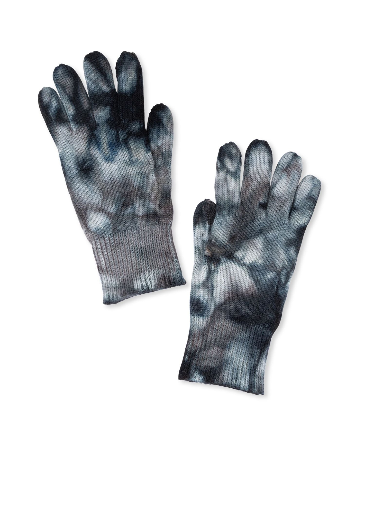 tahoe full finger glove black/teal