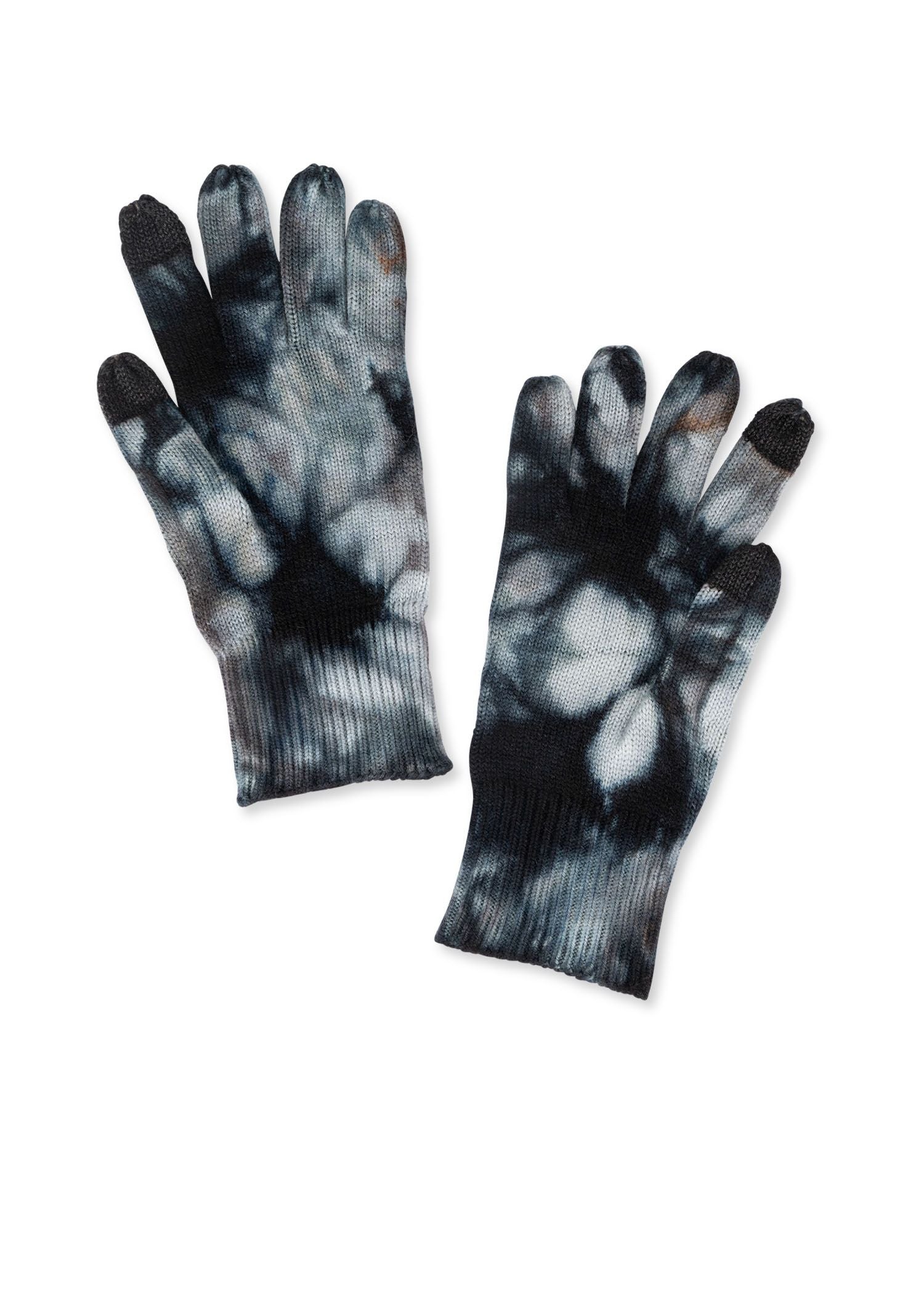 tahoe full finger glove black/teal