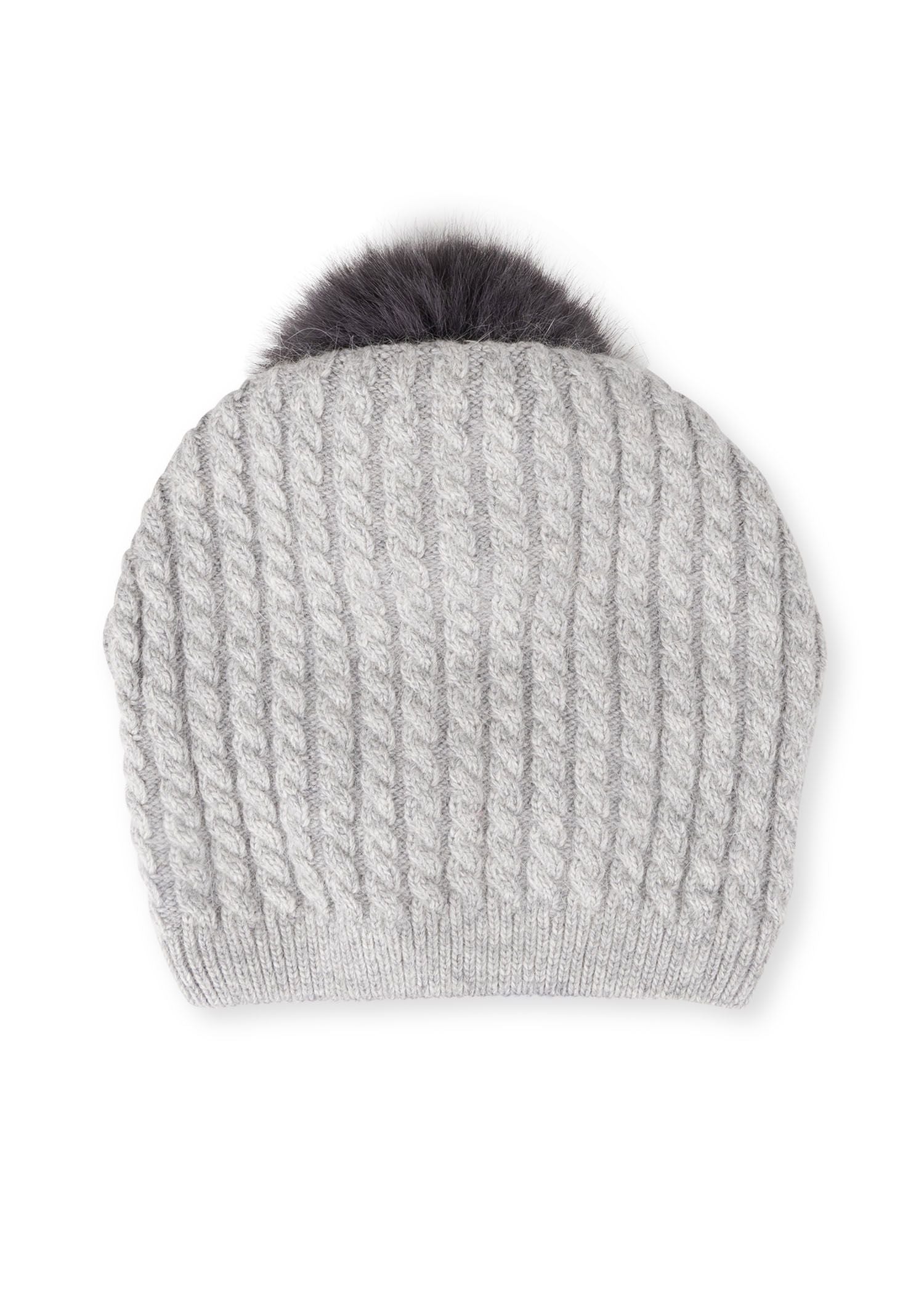 cabin cable hat heather