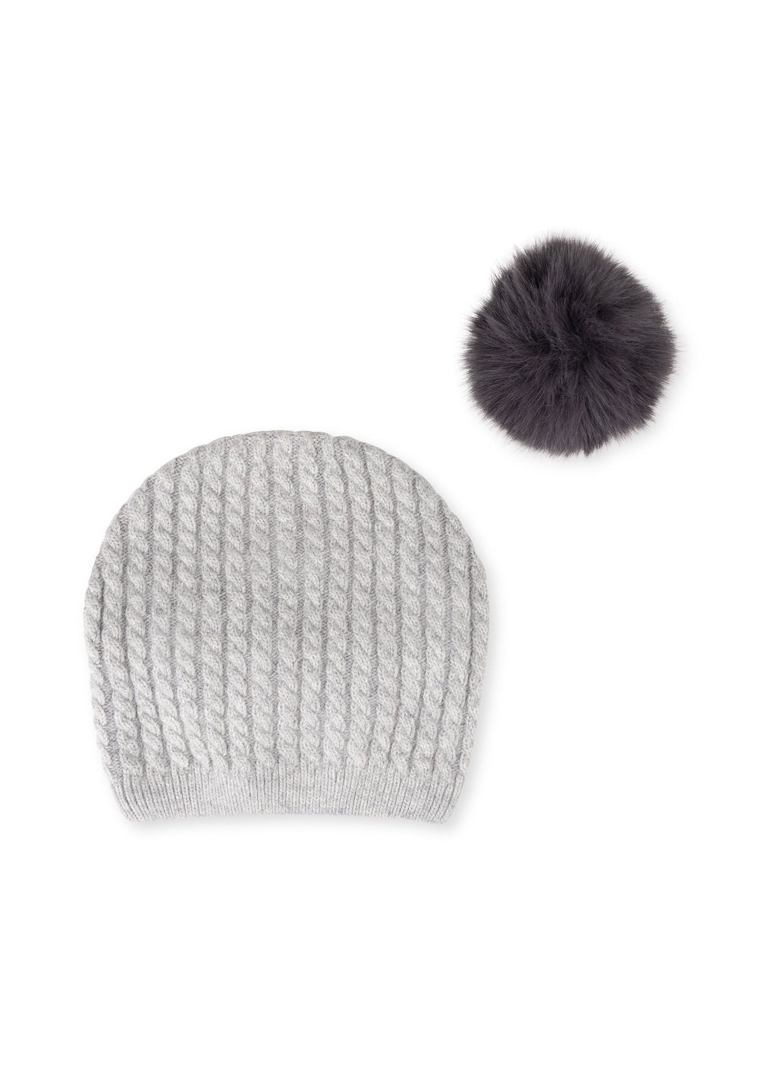 cabin cable hat heather