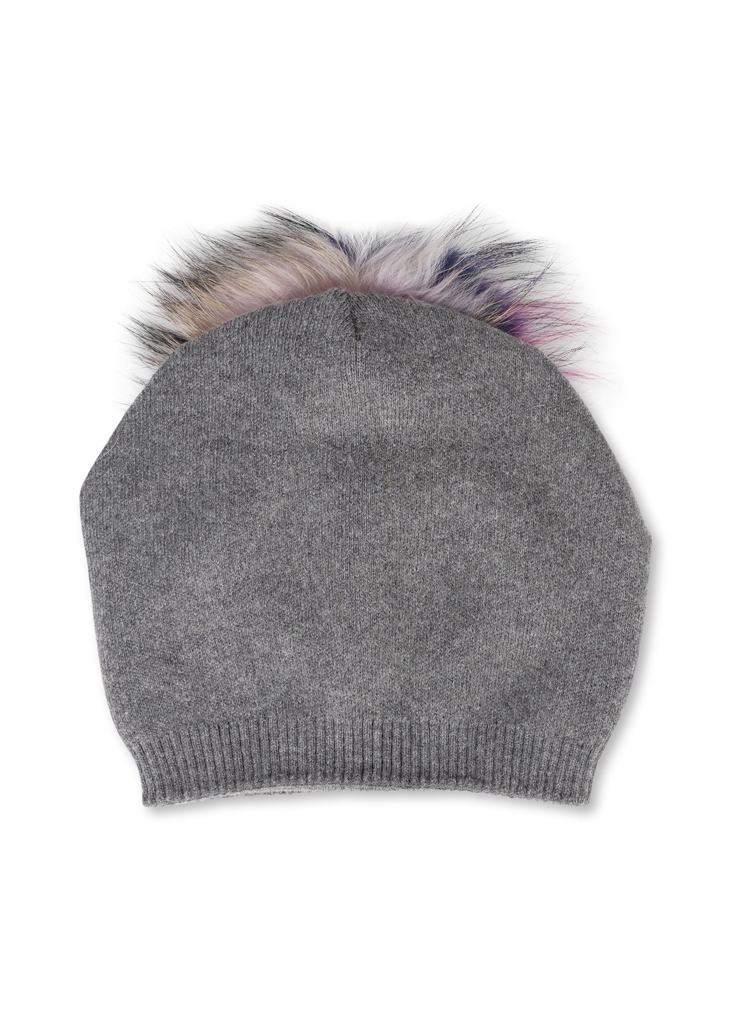 brooklyn beanie charcoal/multi fox