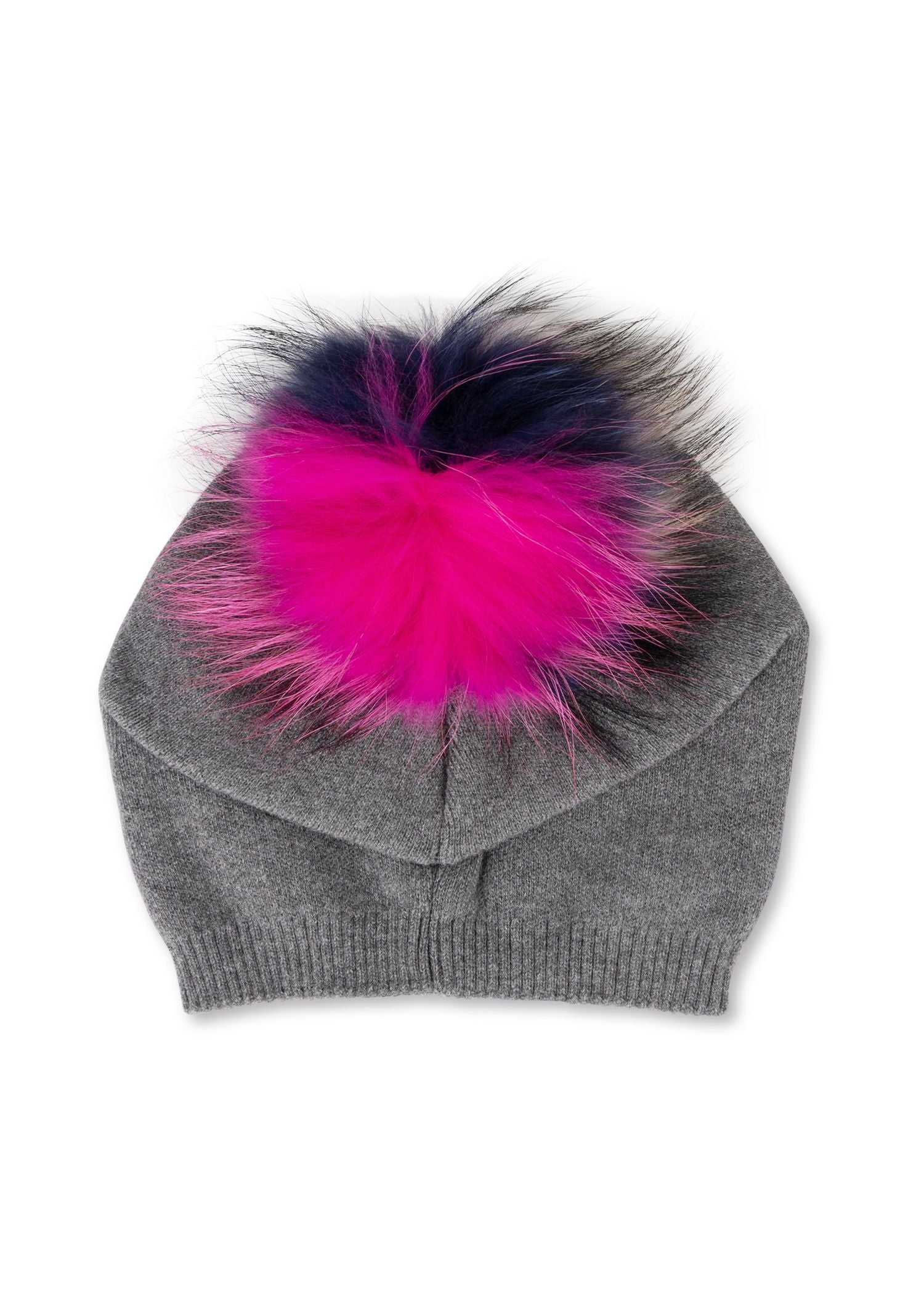 brooklyn beanie charcoal/multi fox