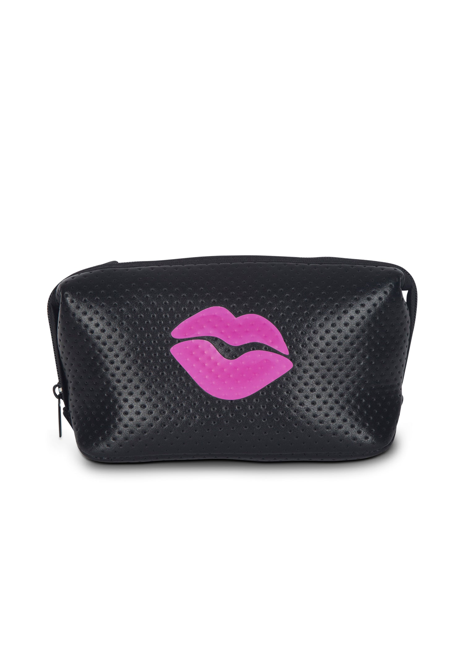 erin black coated/hot pink lips