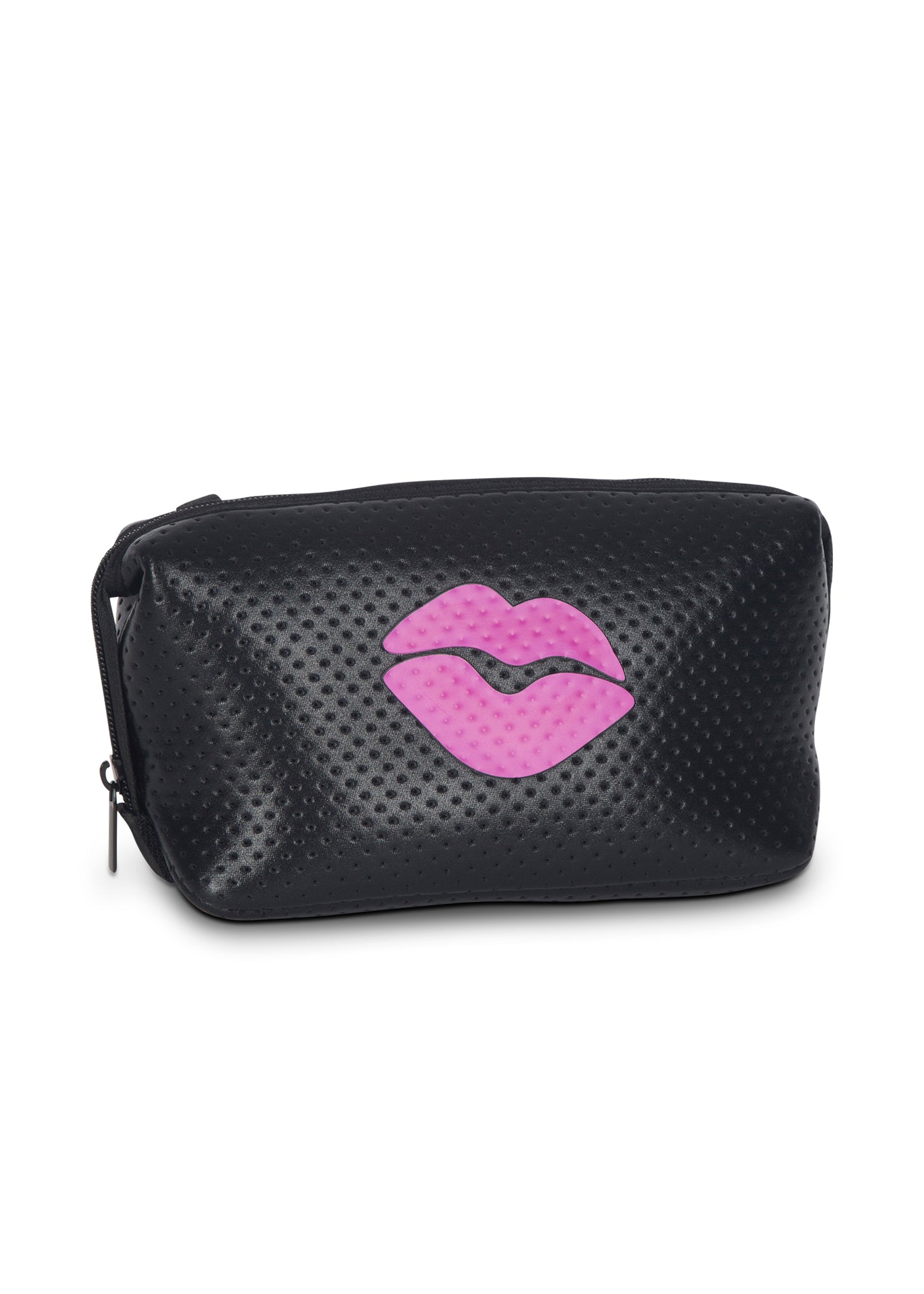 erin black coated/hot pink lips