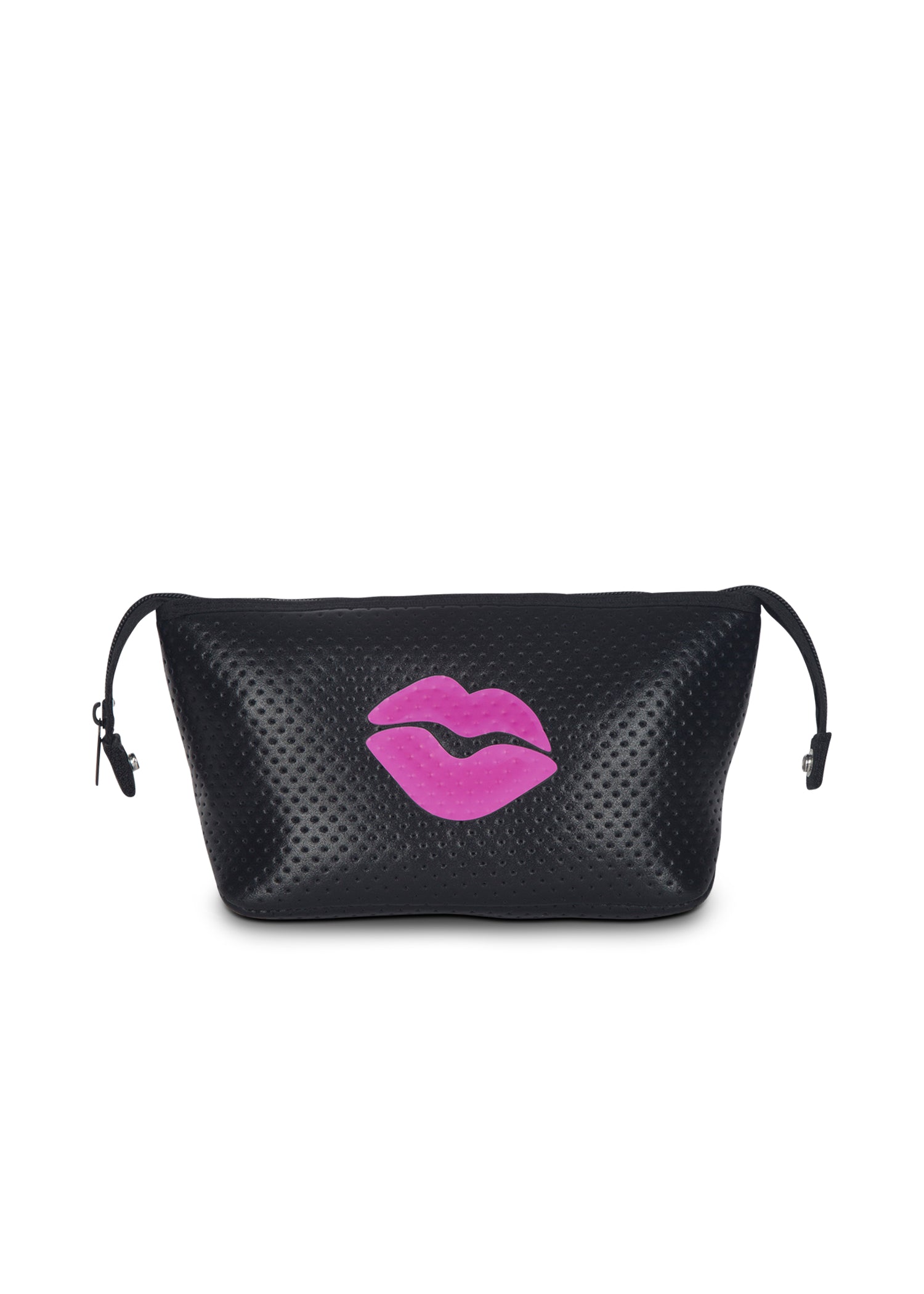 erin black coated/hot pink lips