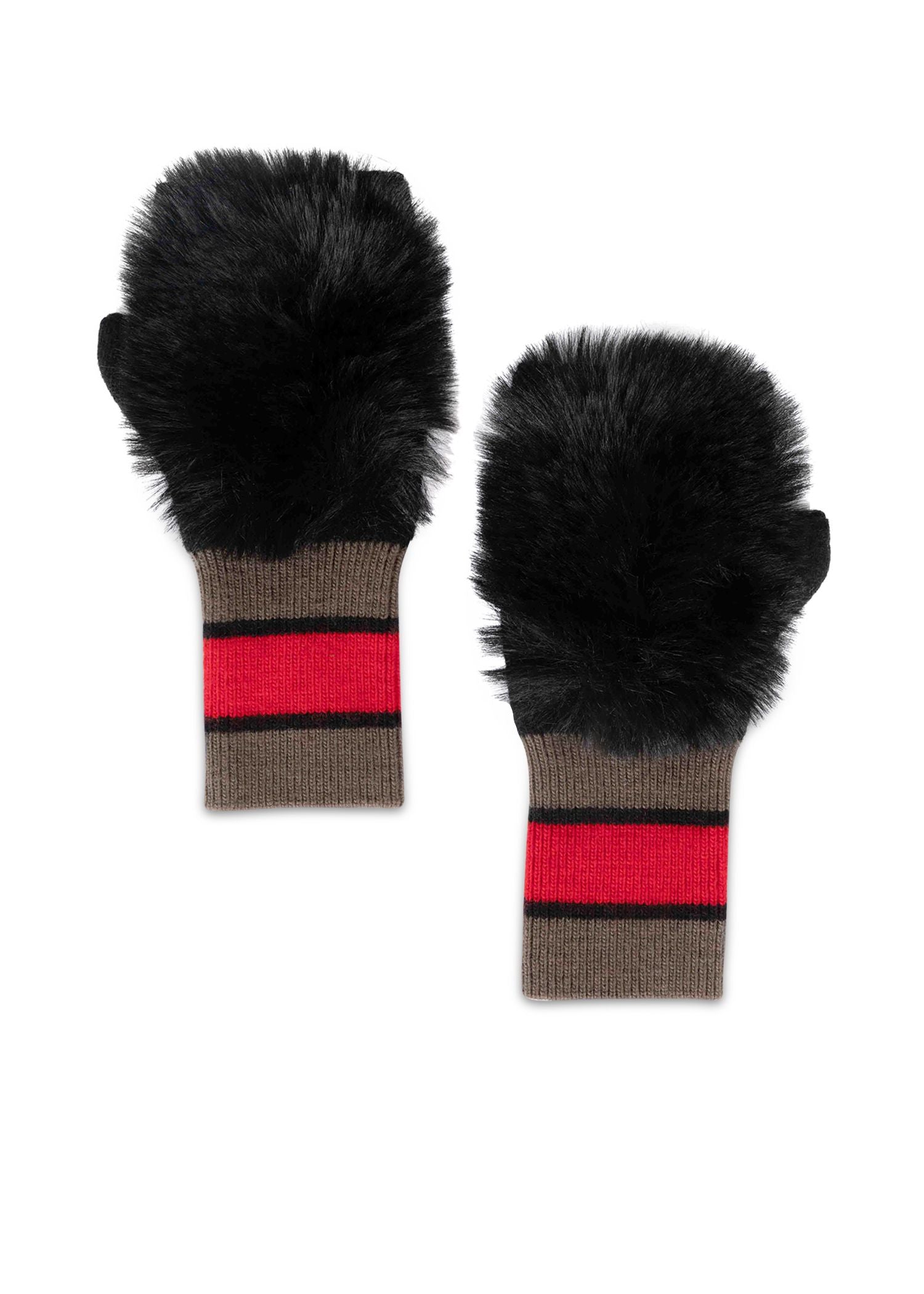 bello fluff fingerless glove