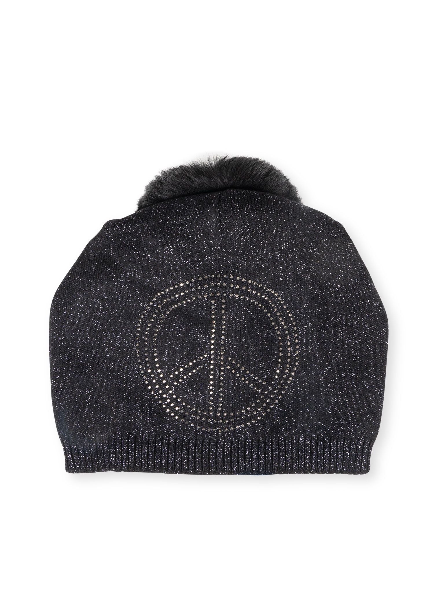 peace beanie black/hematite